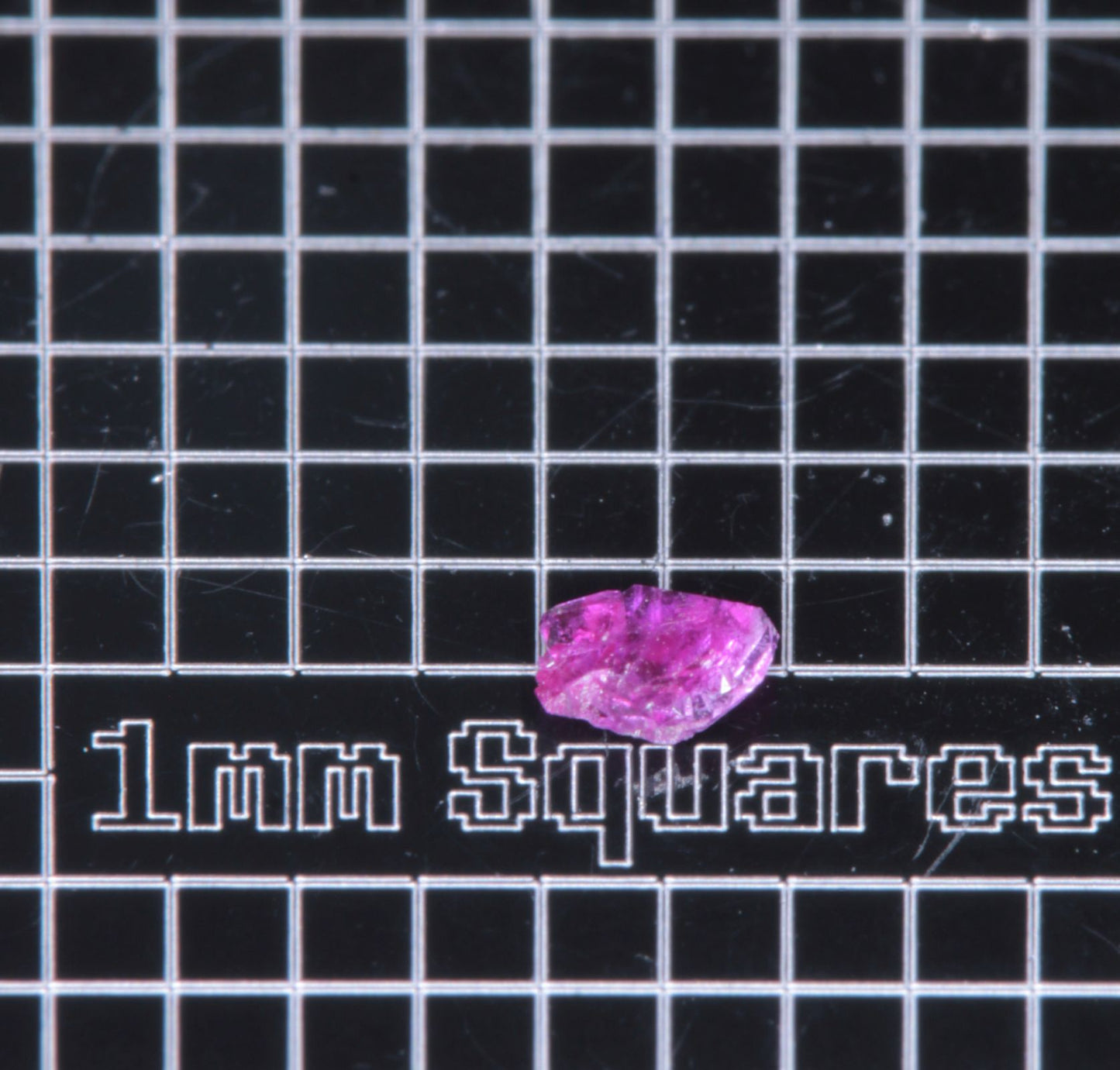 A small flux-grown ruby a few mm in size