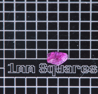 A small flux-grown ruby a few mm in size