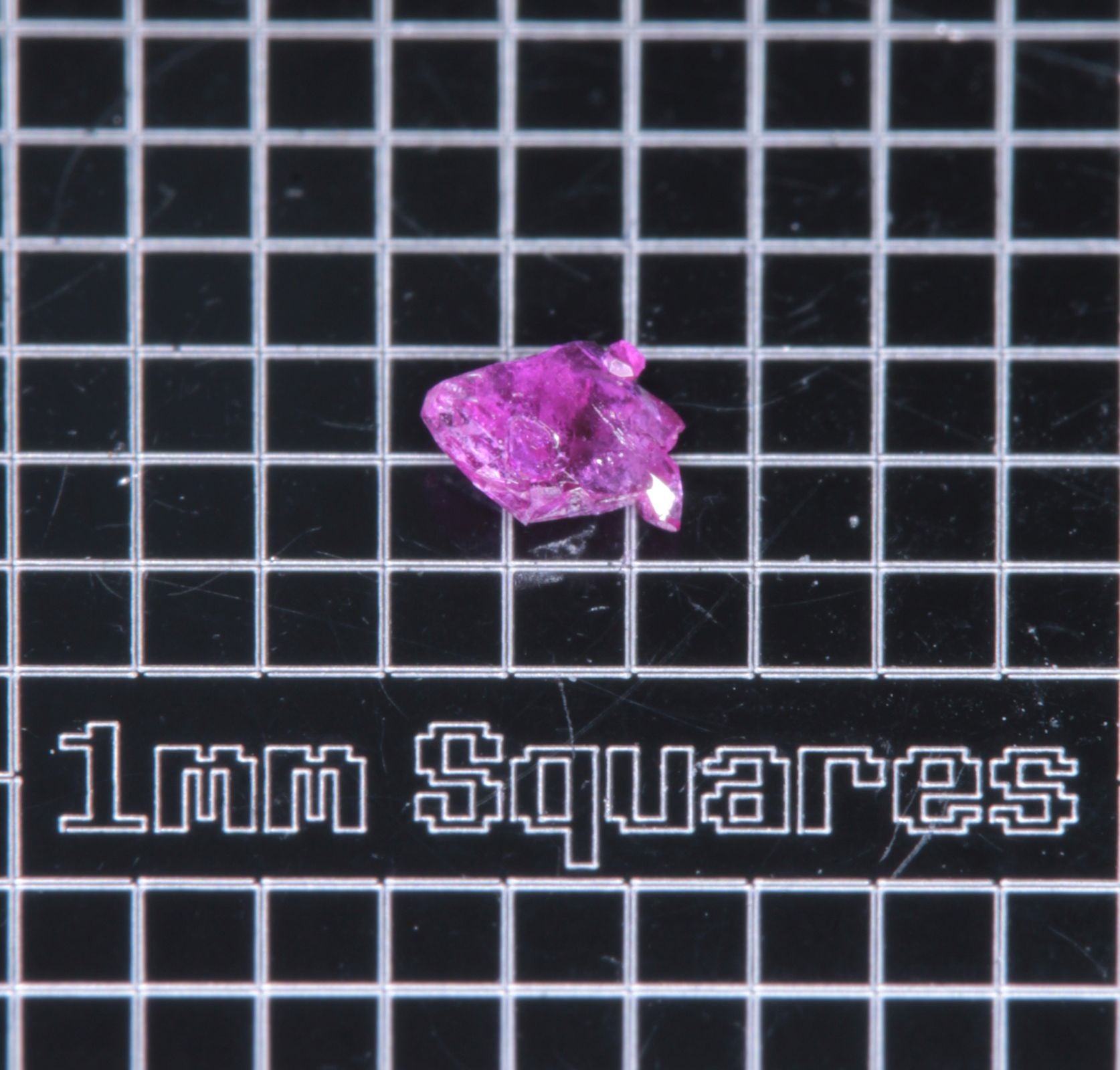 A small flux-grown ruby a few mm in size