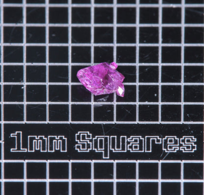A small flux-grown ruby a few mm in size