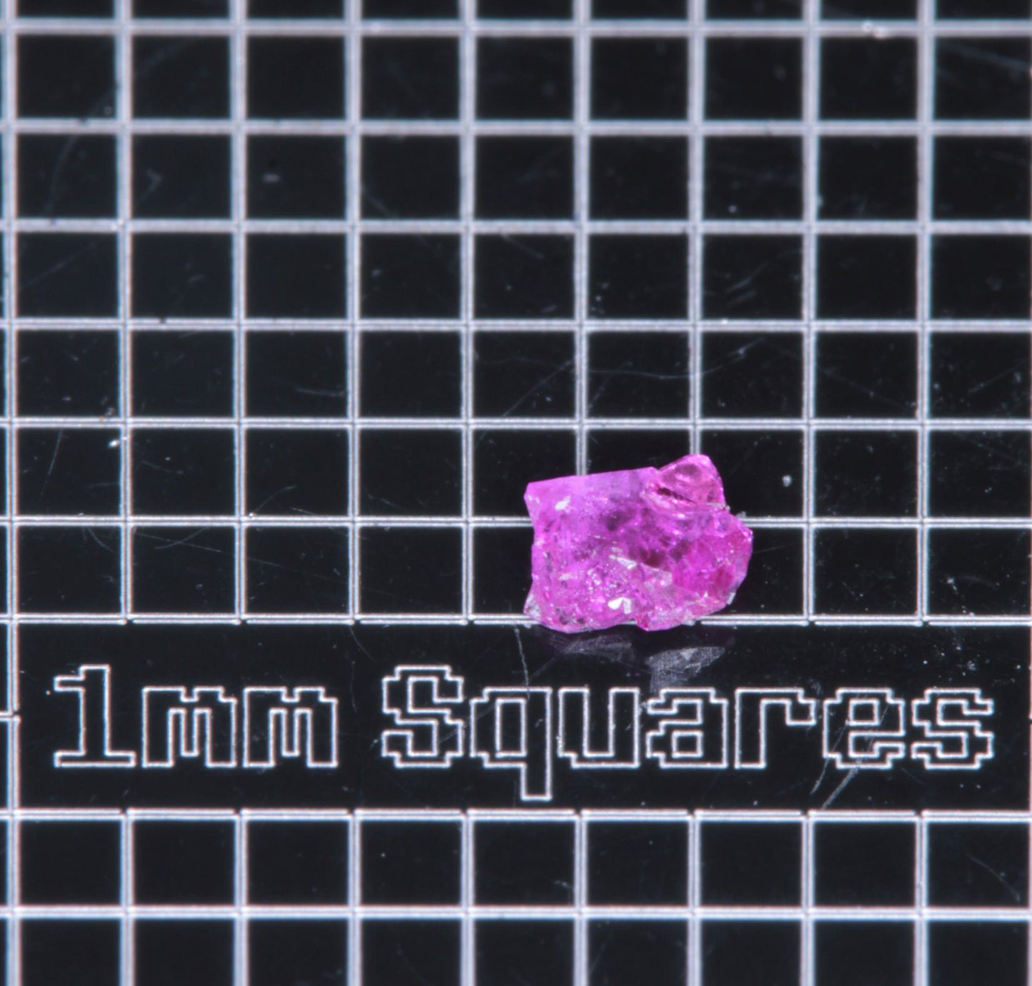 A small flux-grown ruby a few mm in size