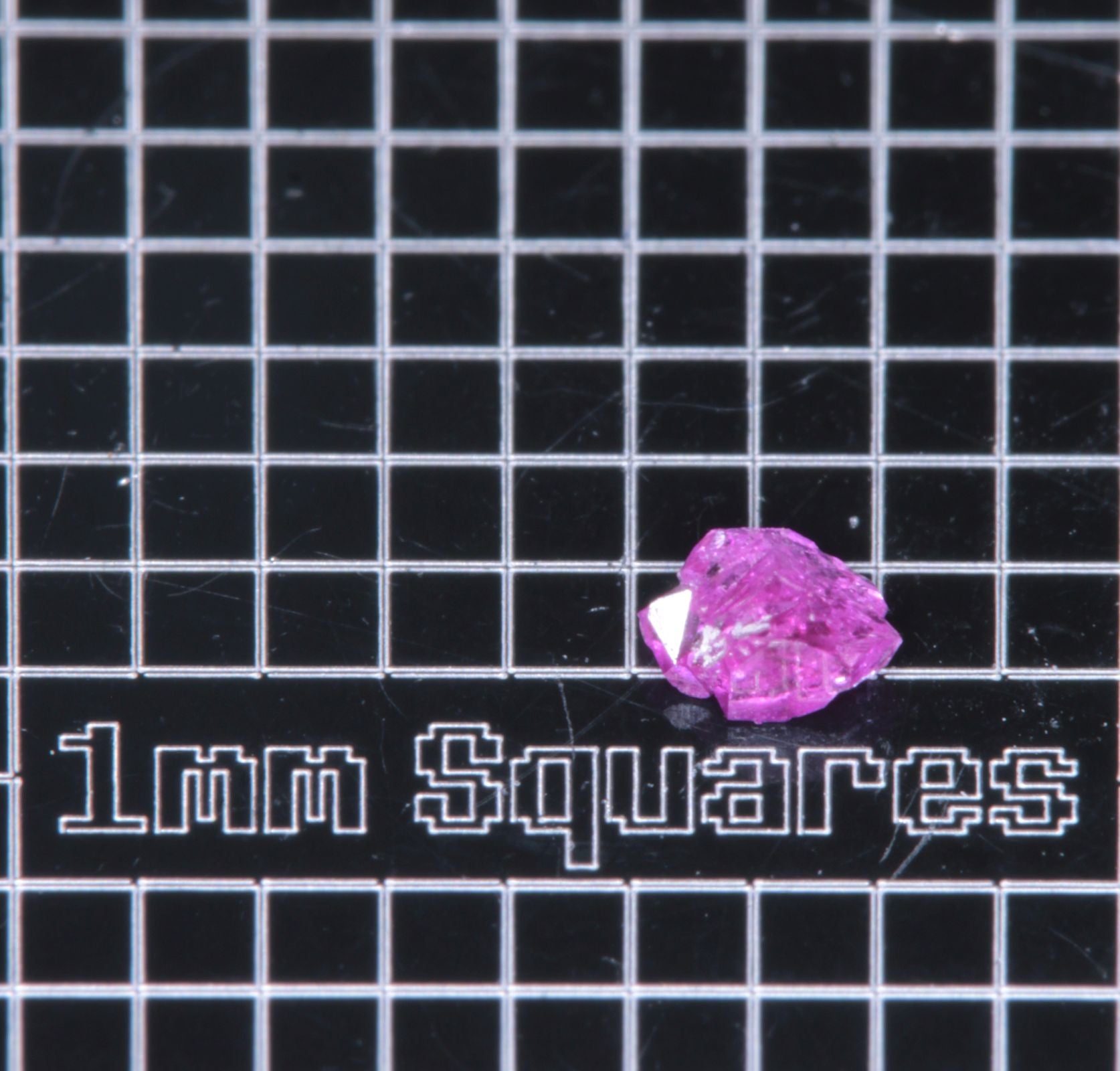 A small flux-grown ruby a few mm in size