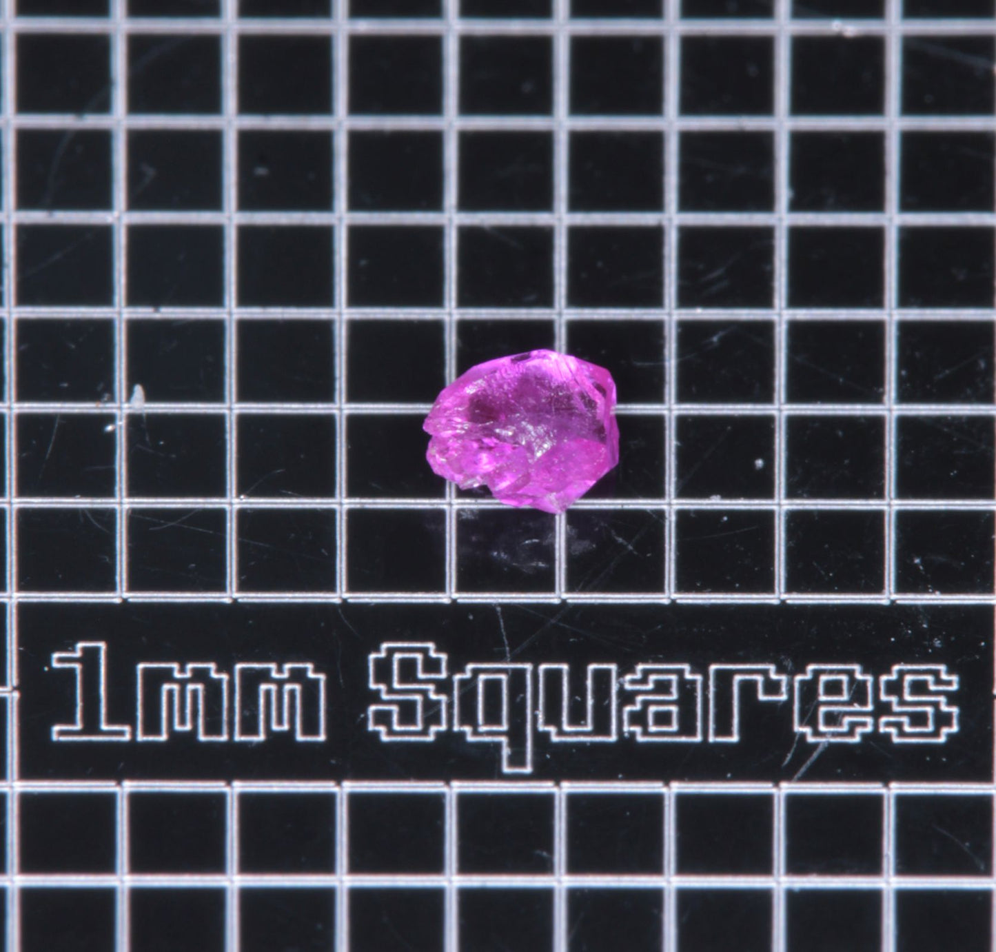 A small flux-grown ruby a few mm in size