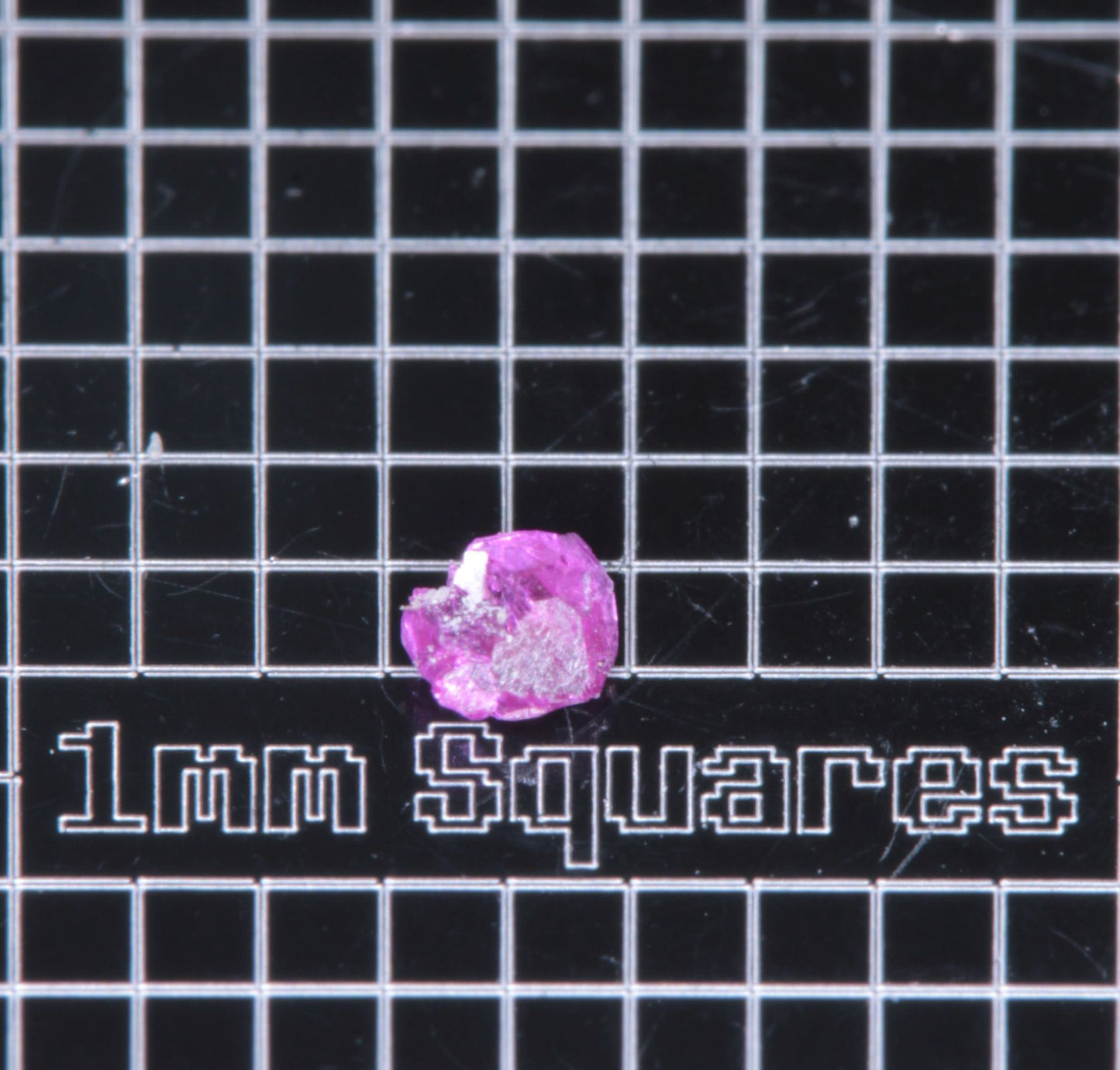 A small flux-grown ruby a few mm in size