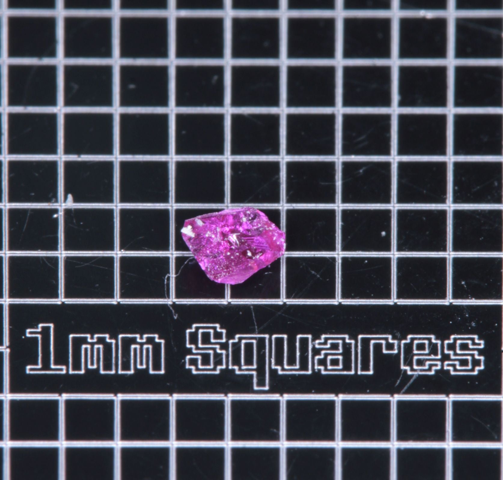 A small flux-grown ruby a few mm in size