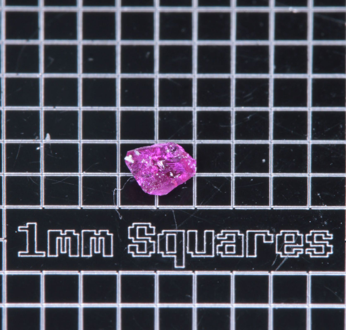A small flux-grown ruby a few mm in size