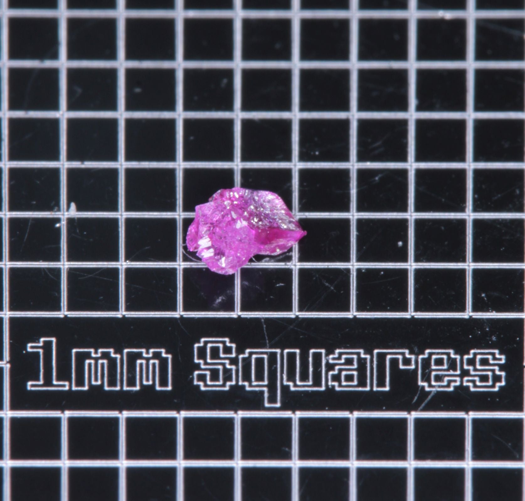 A small flux-grown ruby a few mm in size