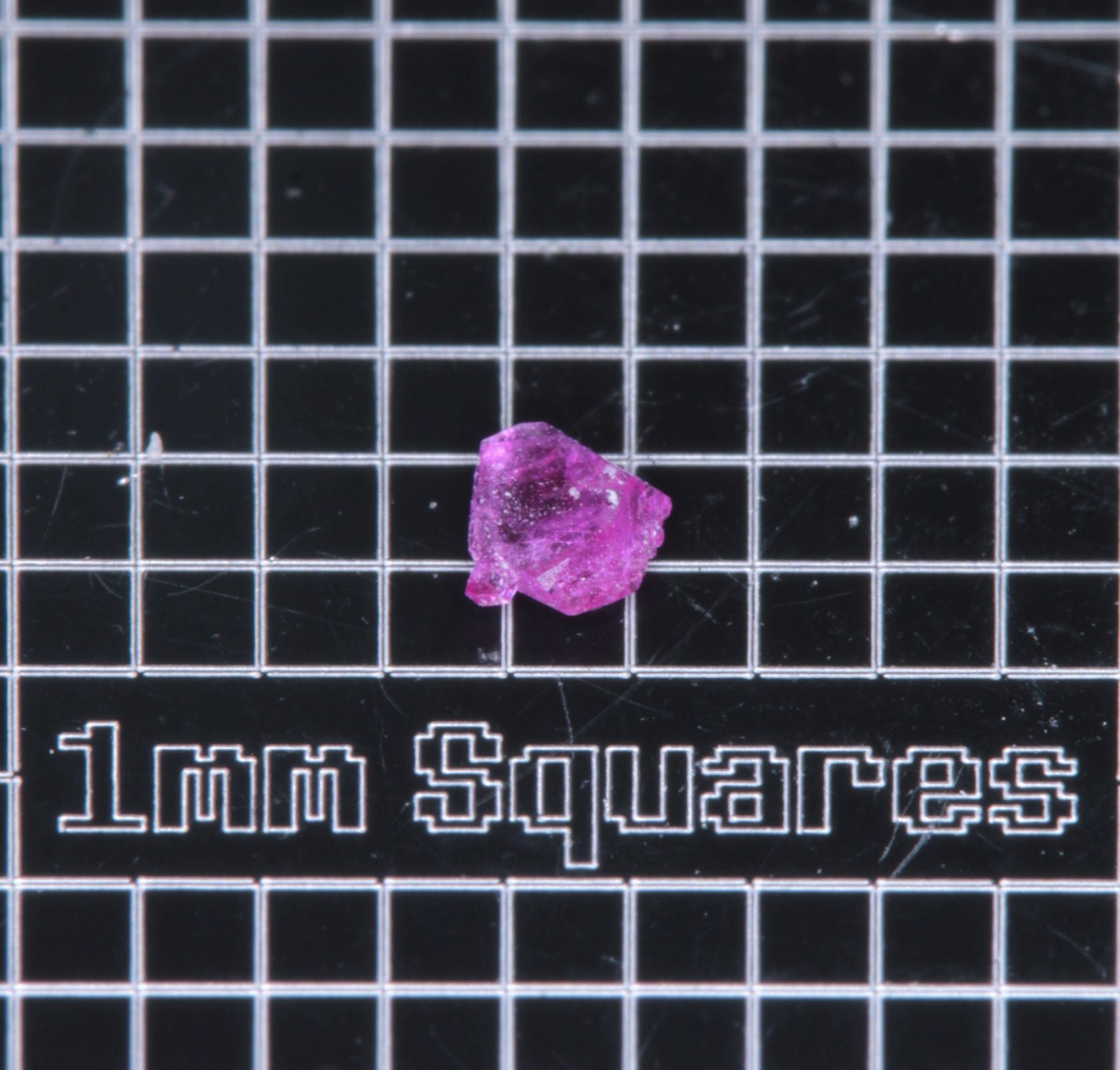 A small flux-grown ruby a few mm in size
