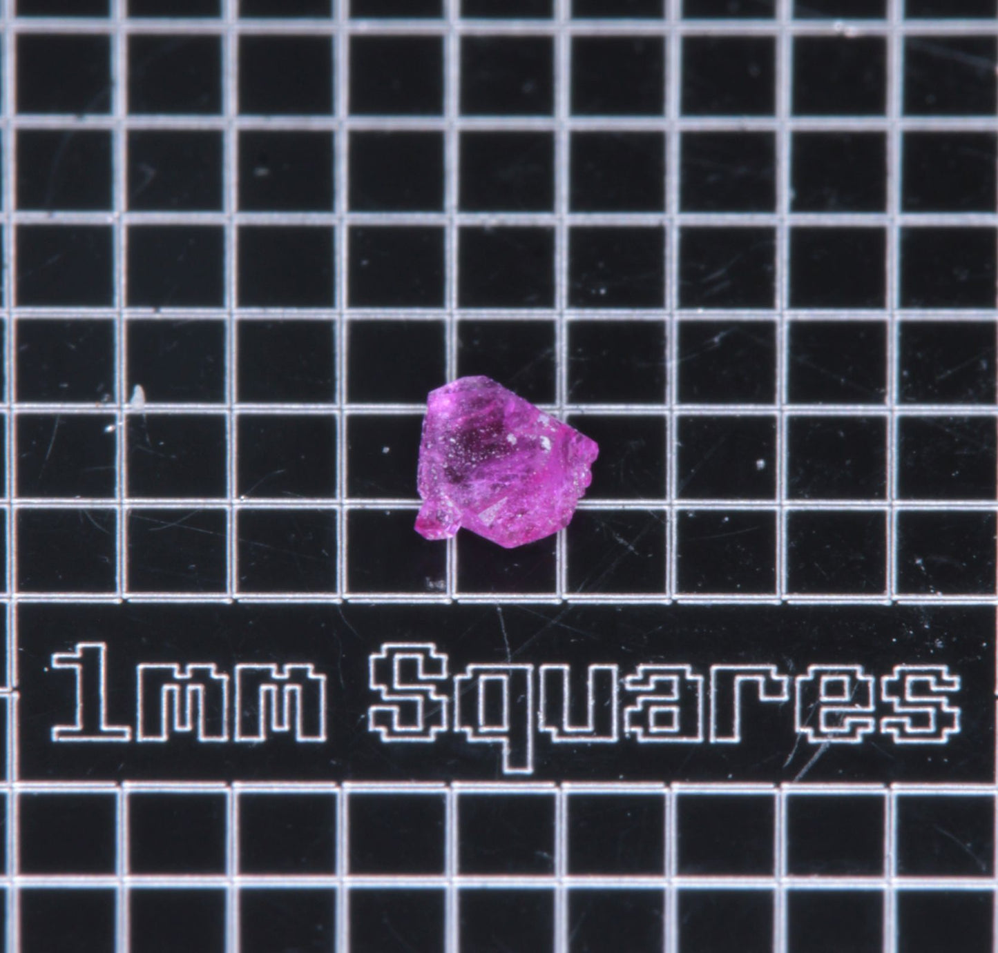 A small flux-grown ruby a few mm in size