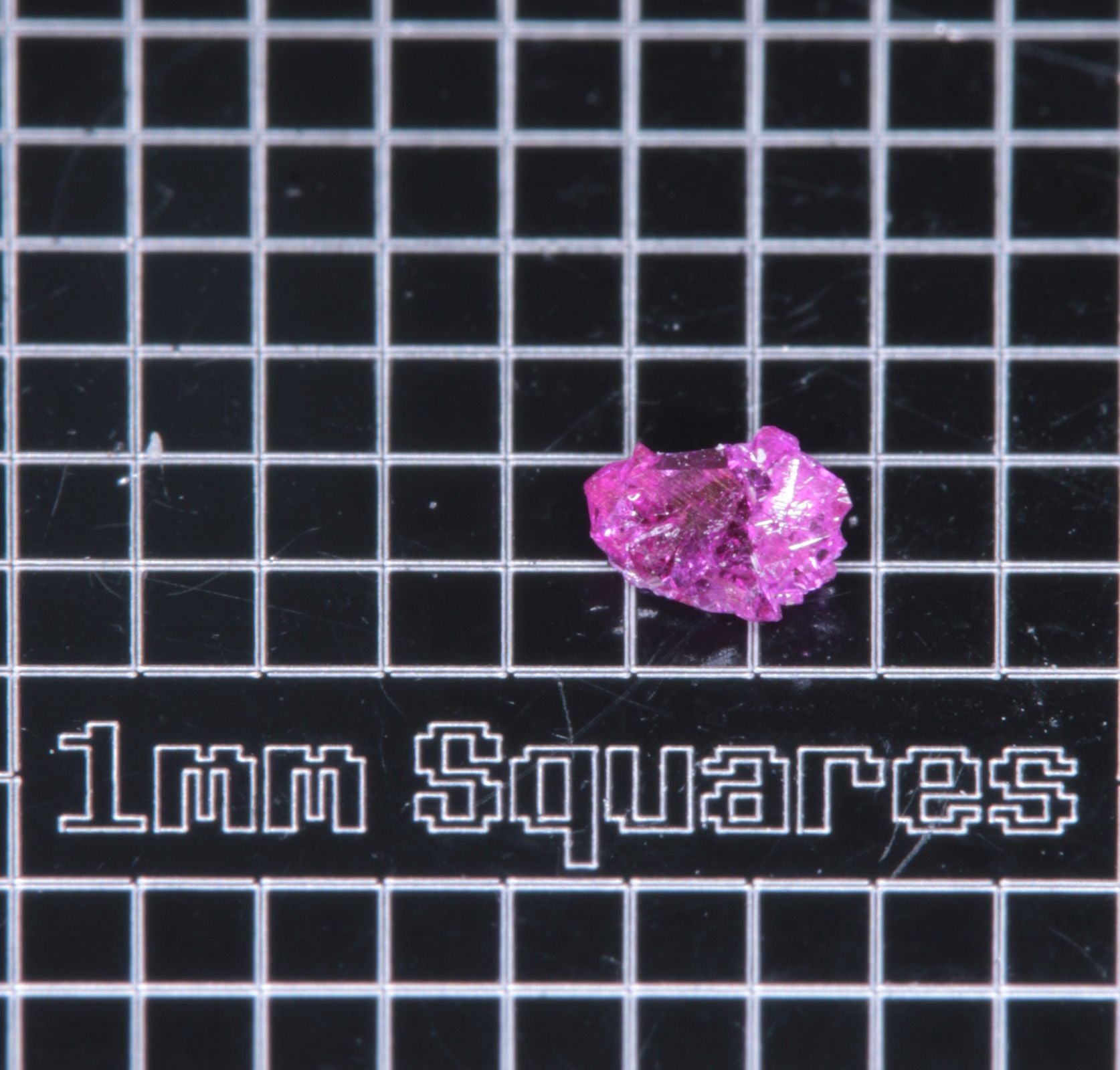 A small flux-grown ruby a few mm in size