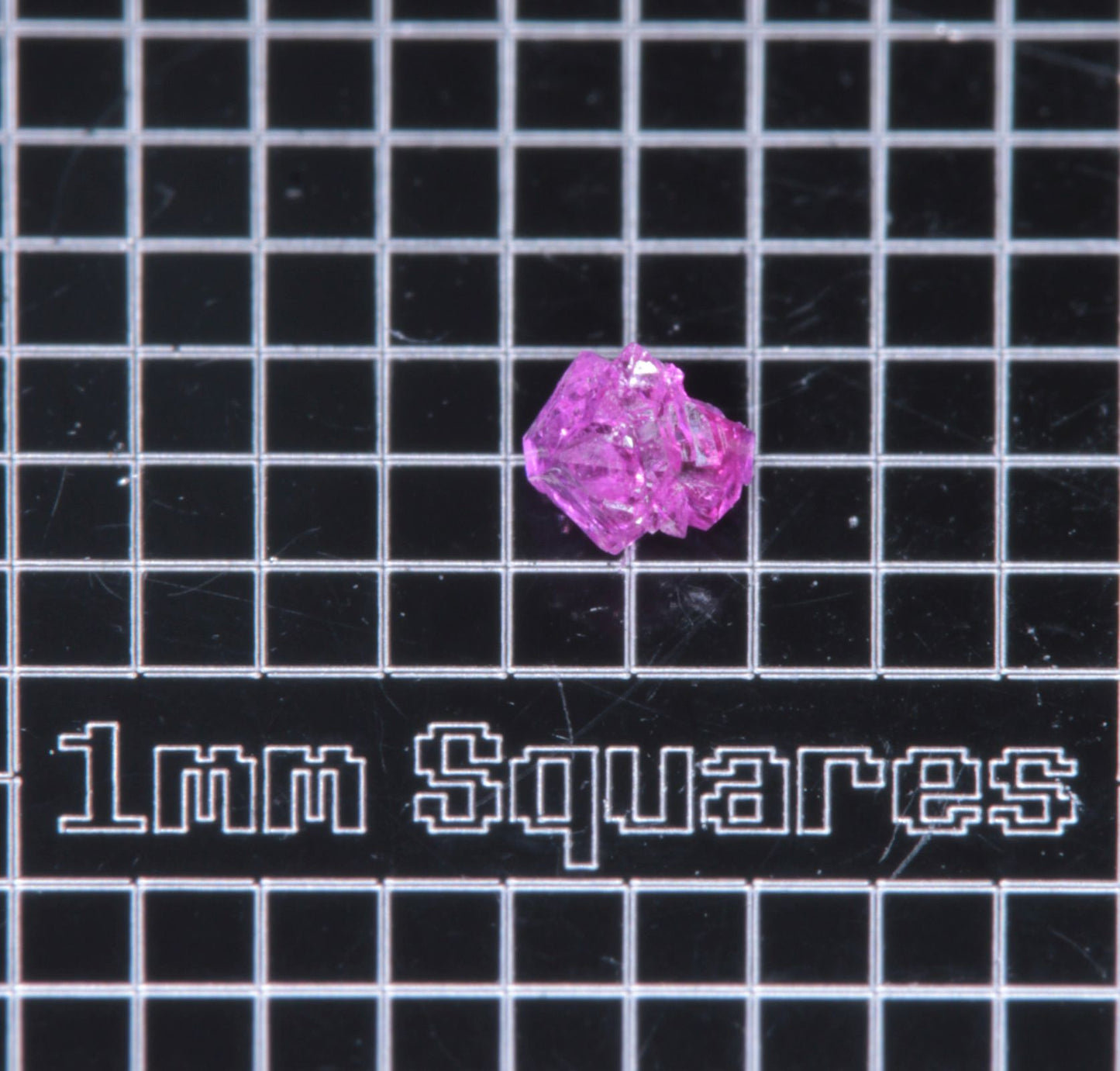 A small flux-grown ruby a few mm in size