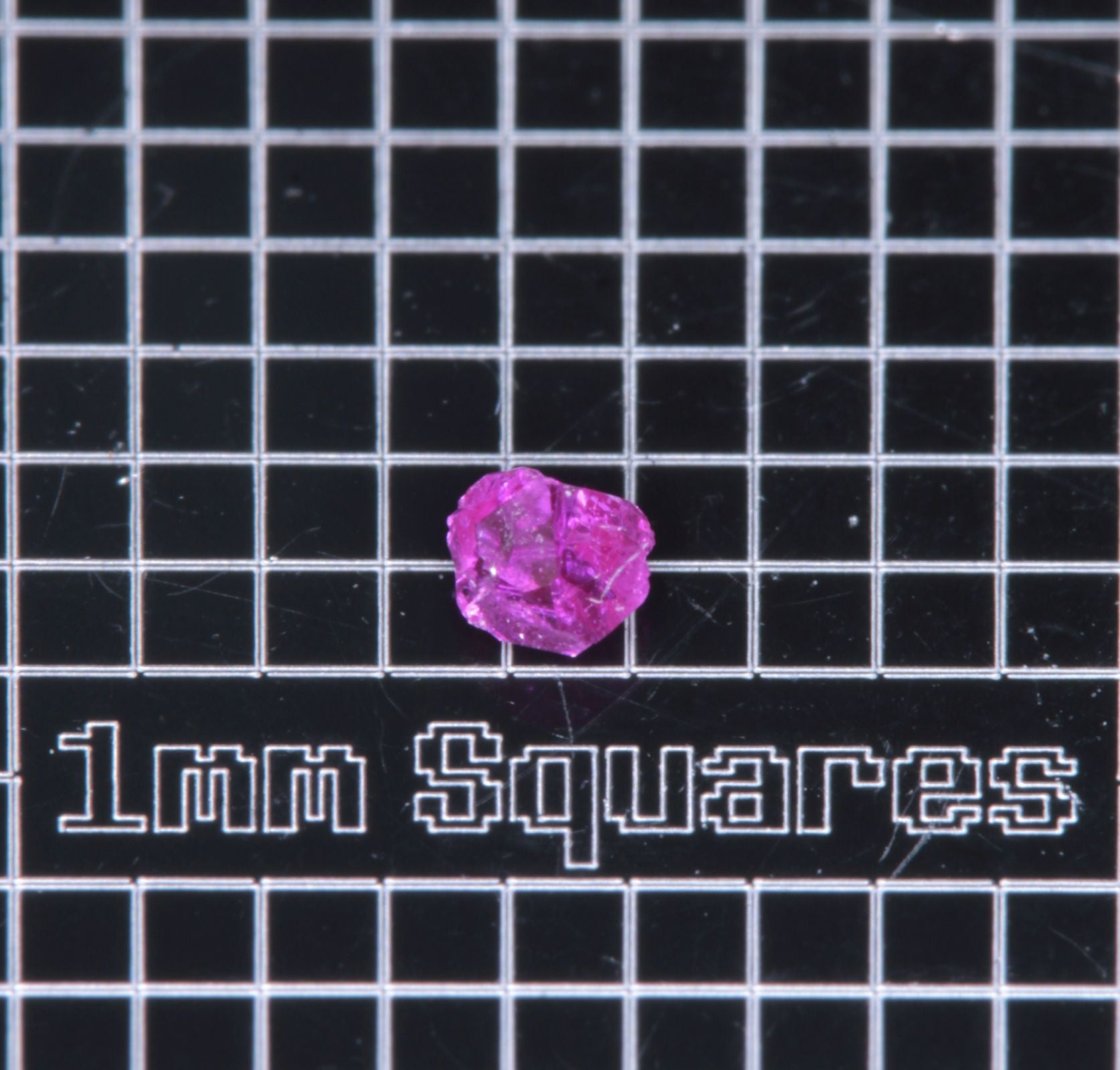A small flux-grown ruby a few mm in size