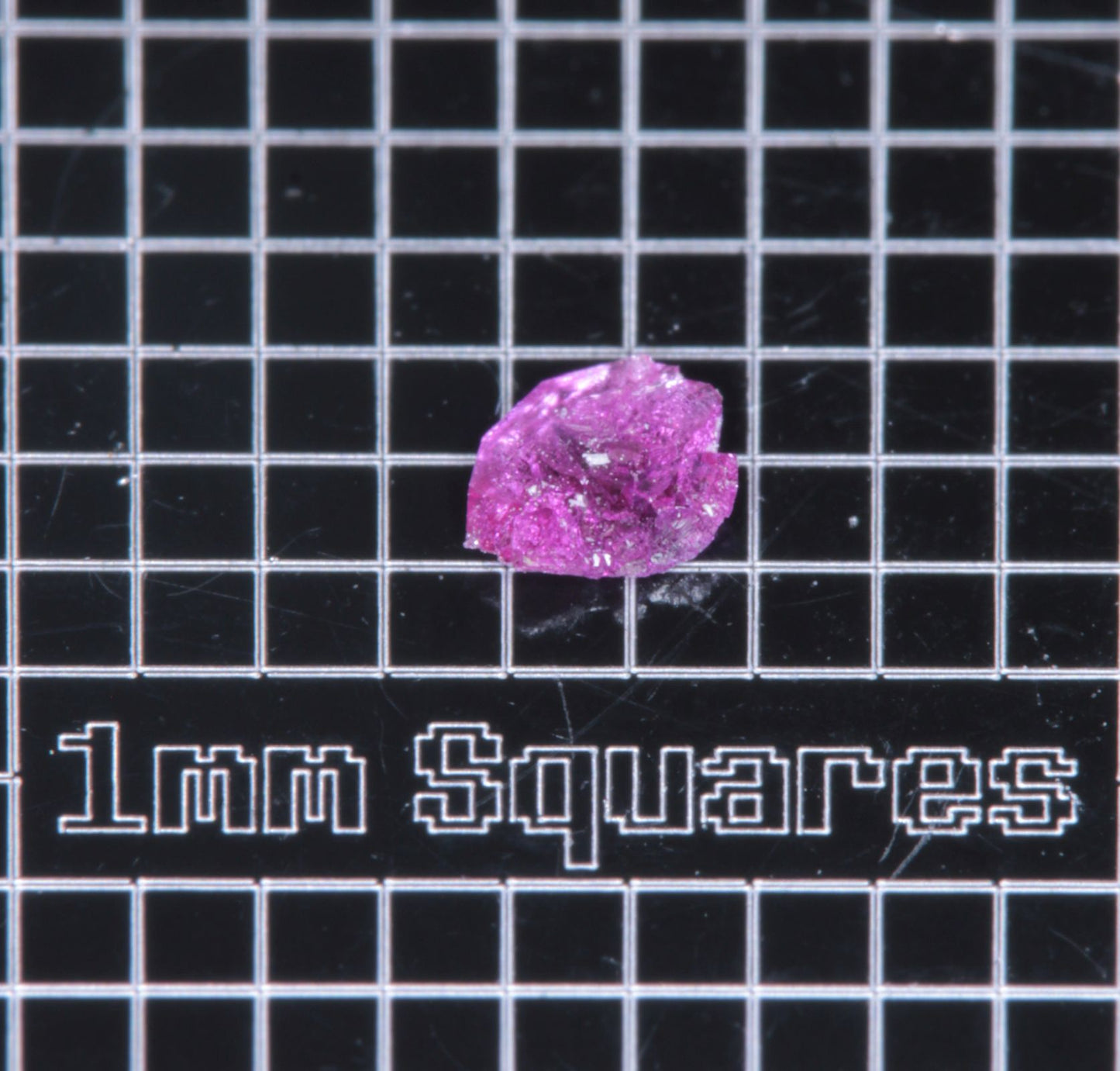 A small flux-grown ruby a few mm in size