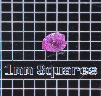 A small flux-grown ruby a few mm in size