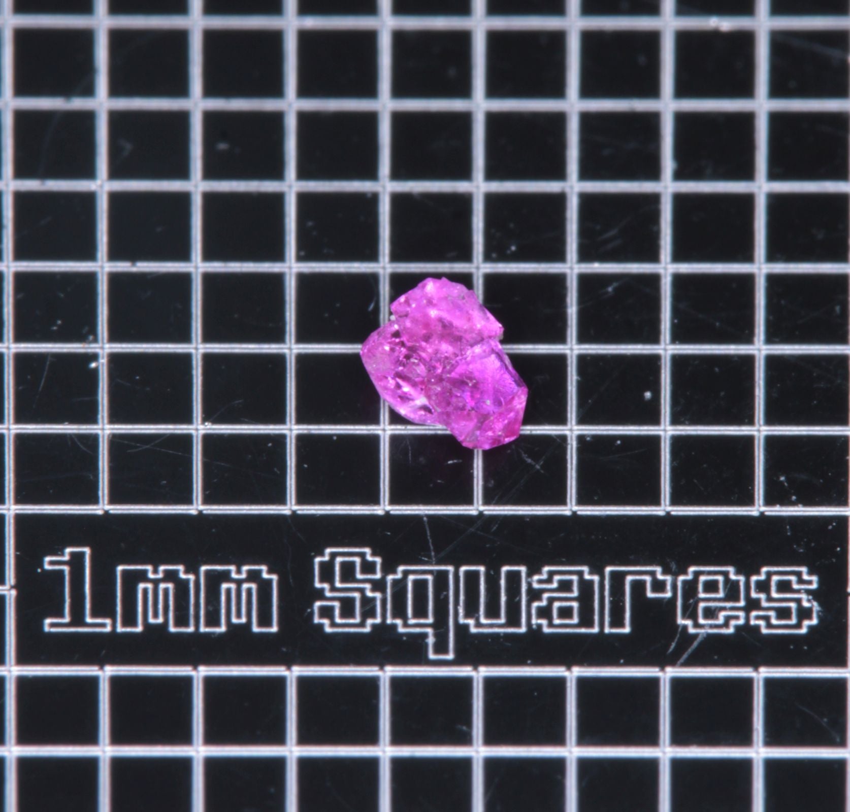 A small flux-grown ruby a few mm in size
