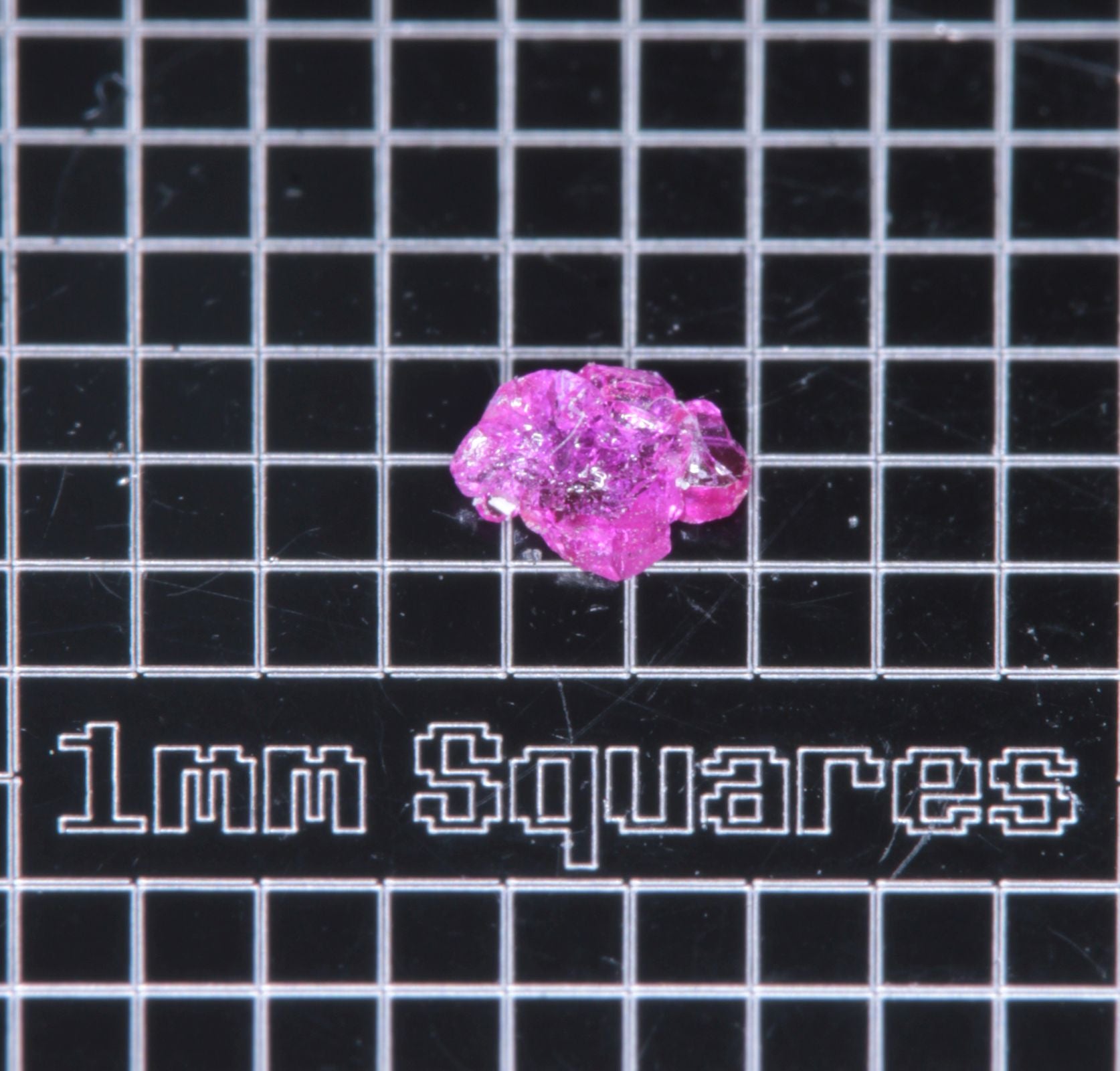 A small flux-grown ruby a few mm in size