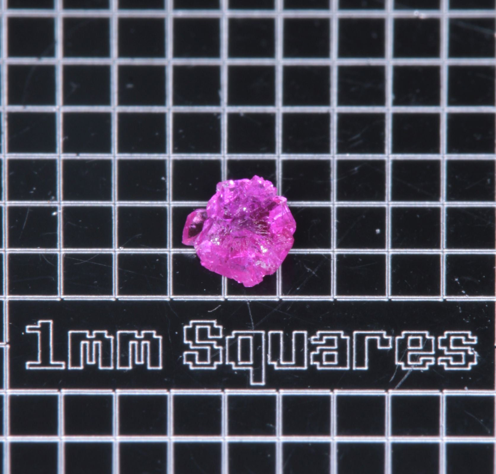 A small flux-grown ruby a few mm in size