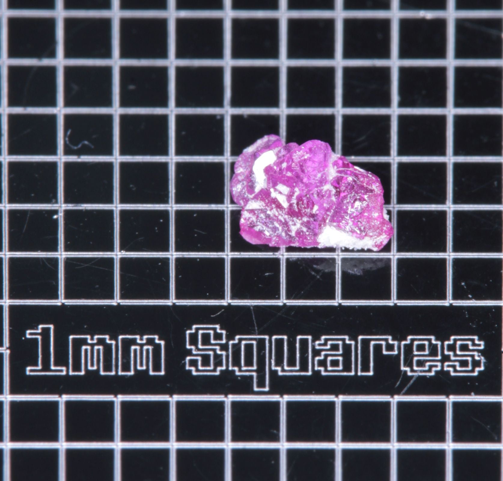 A small flux-grown ruby a few mm in size