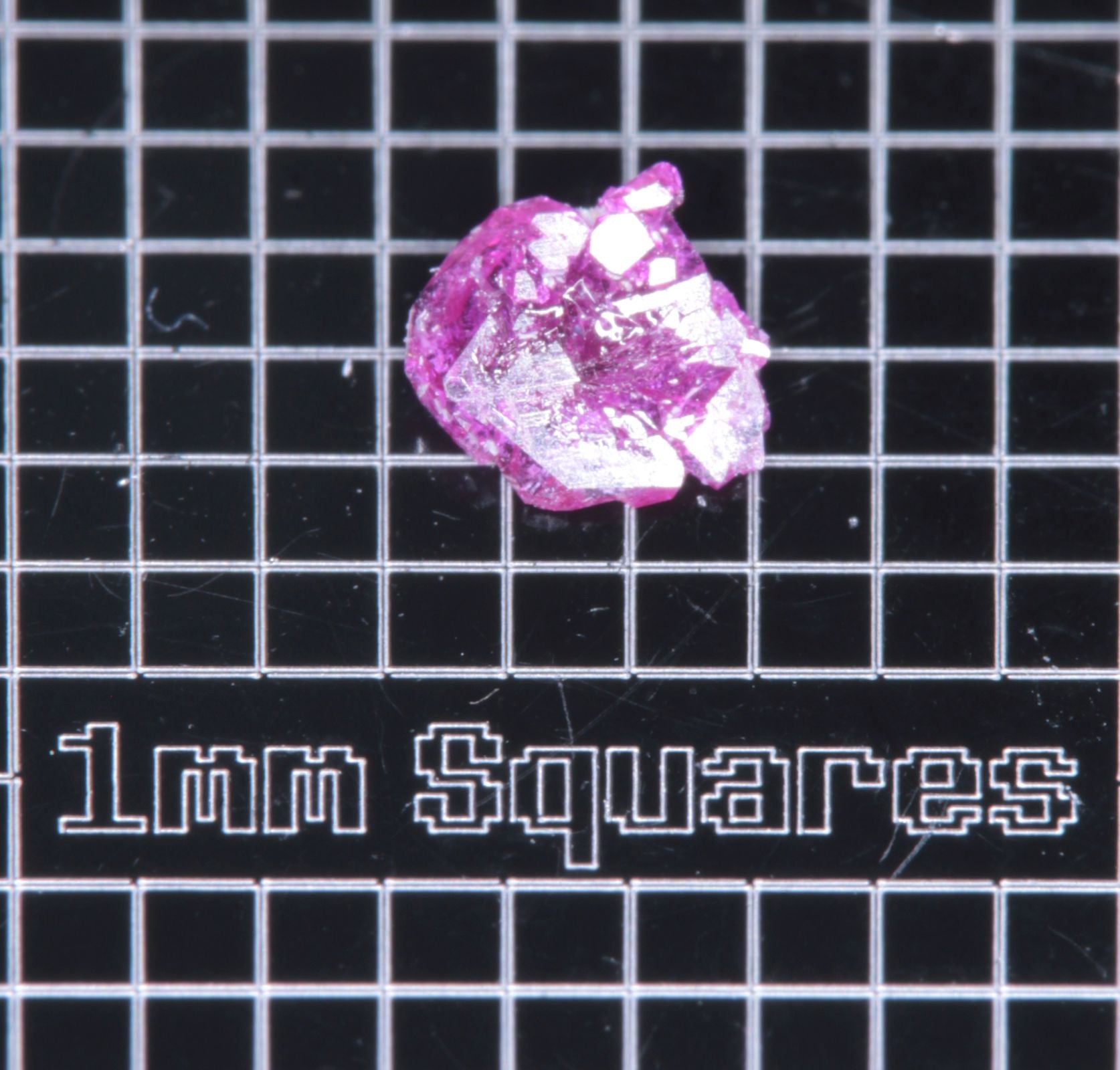 A small flux-grown ruby a few mm in size