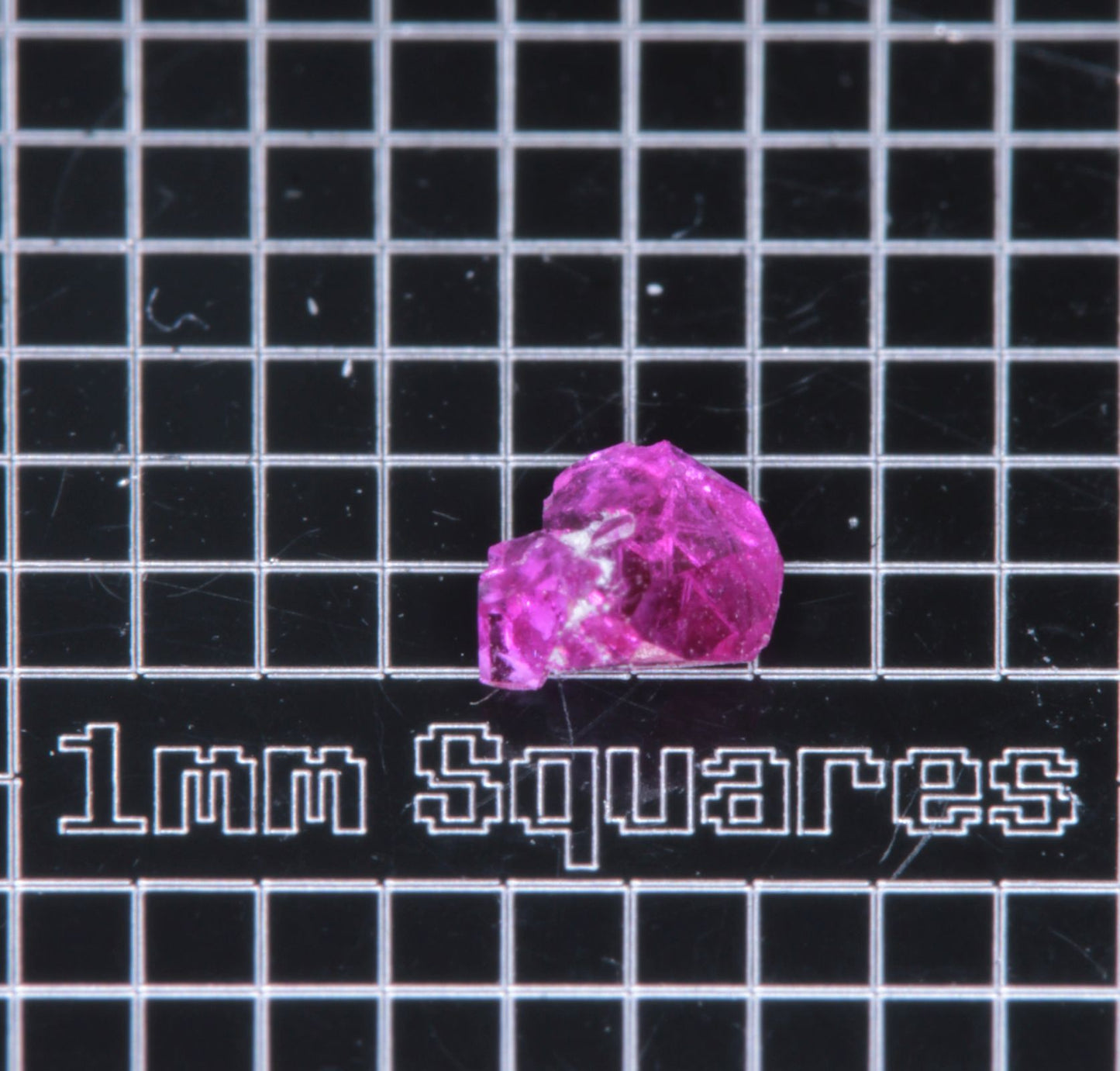 A small flux-grown ruby a few mm in size