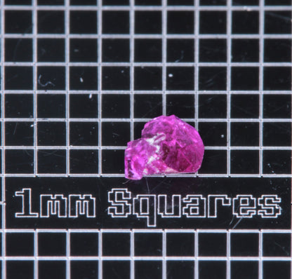 A small flux-grown ruby a few mm in size