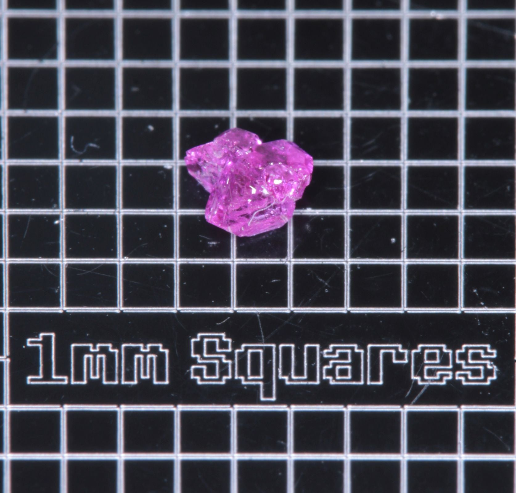 A small flux-grown ruby a few mm in size