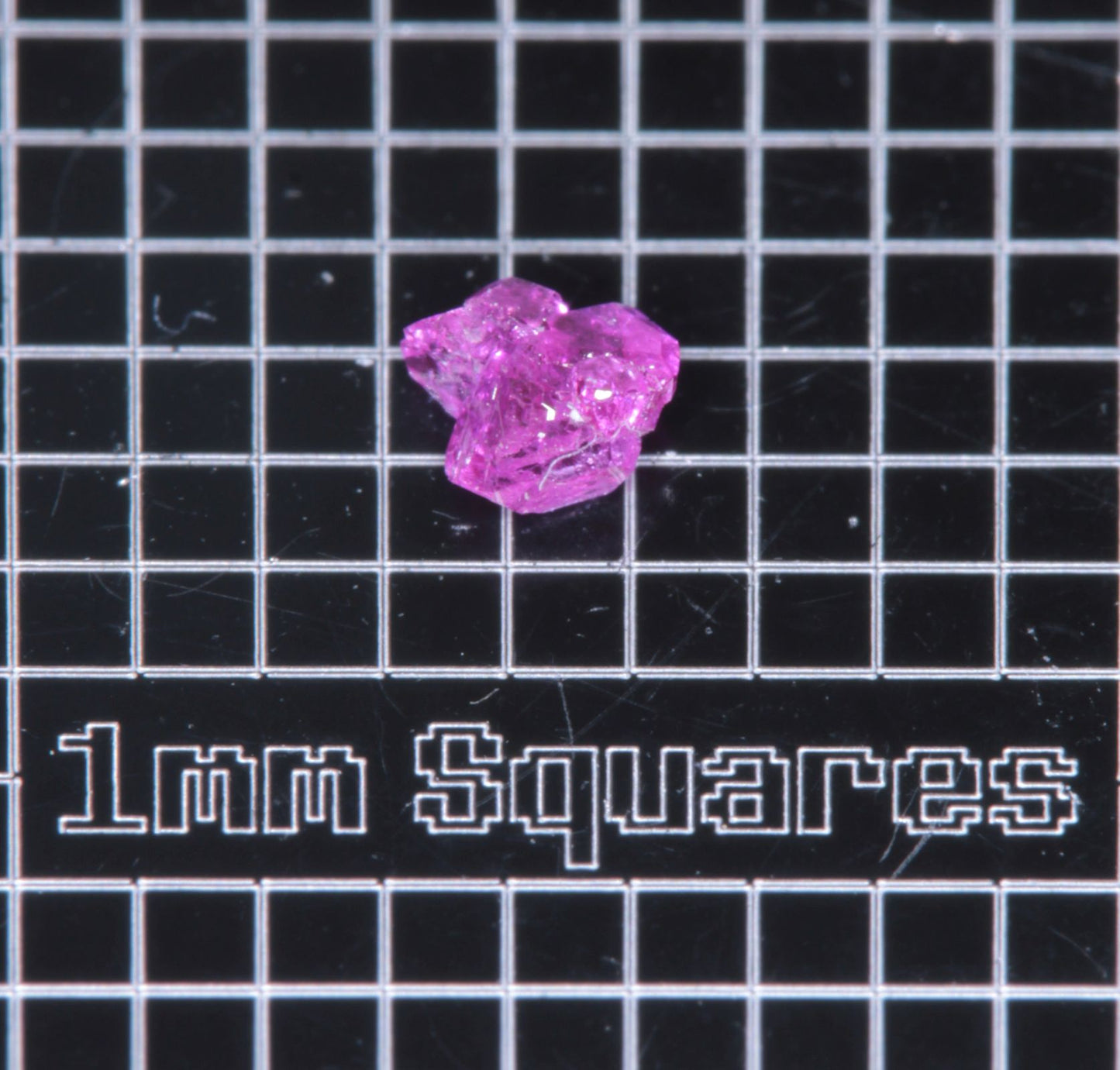 A small flux-grown ruby a few mm in size