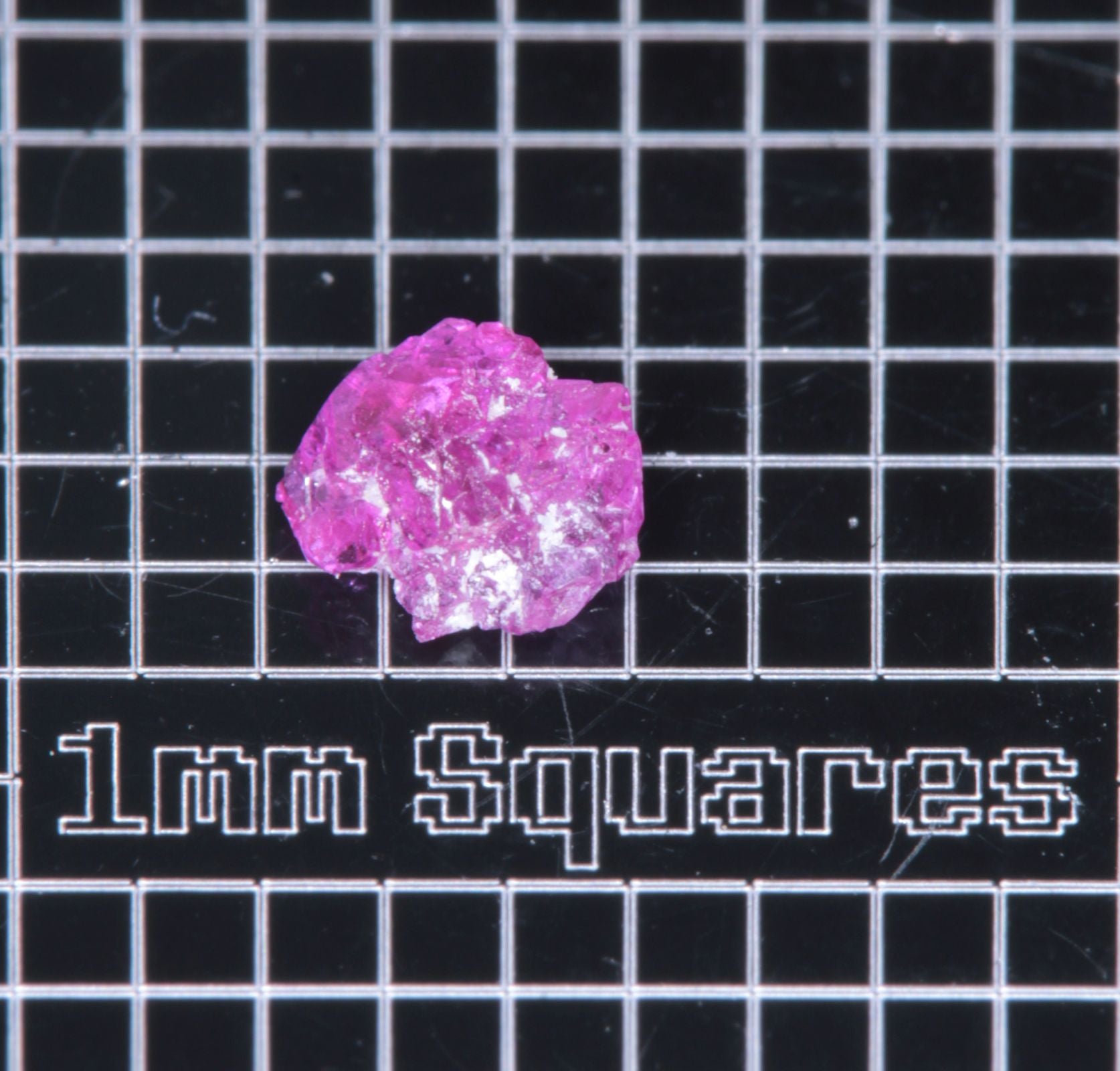 A small flux-grown ruby a few mm in size