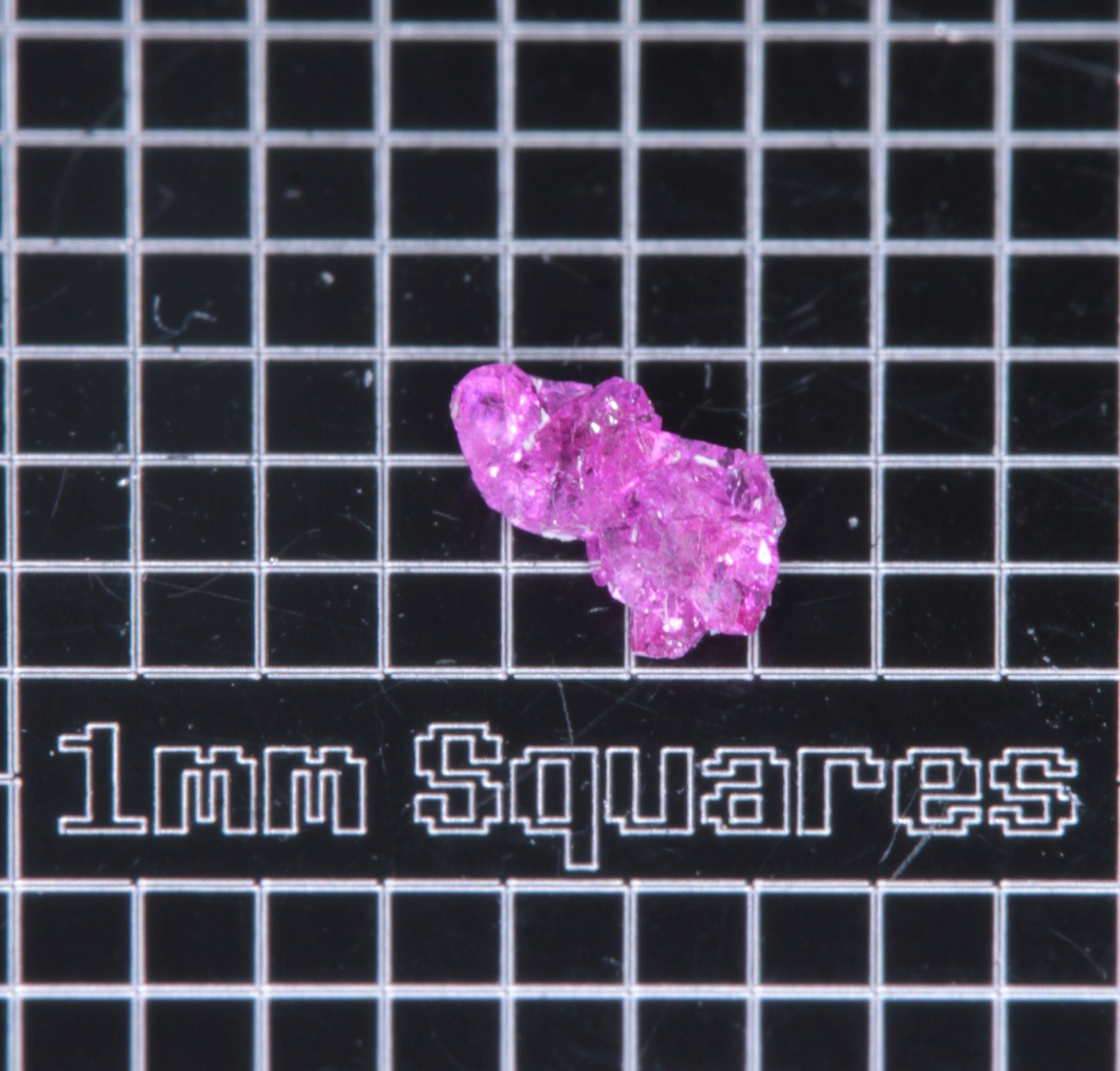 A small flux-grown ruby a few mm in size