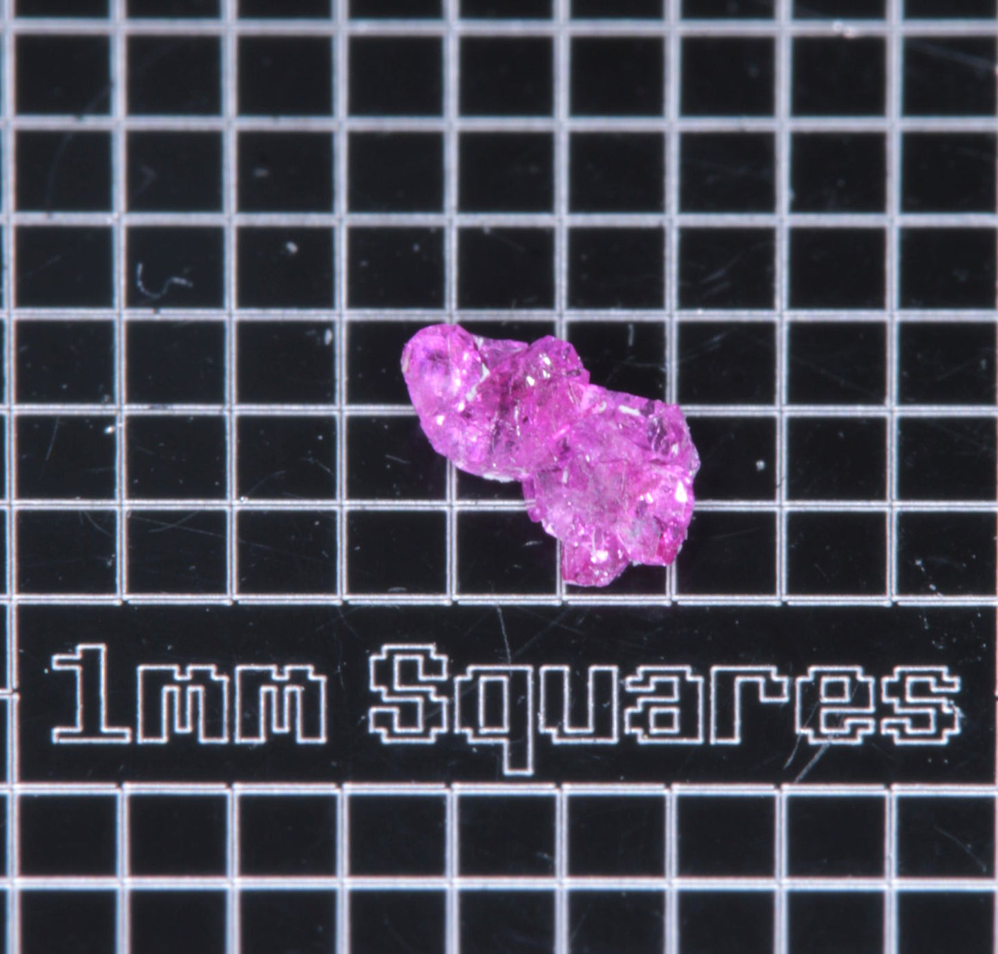 A small flux-grown ruby a few mm in size