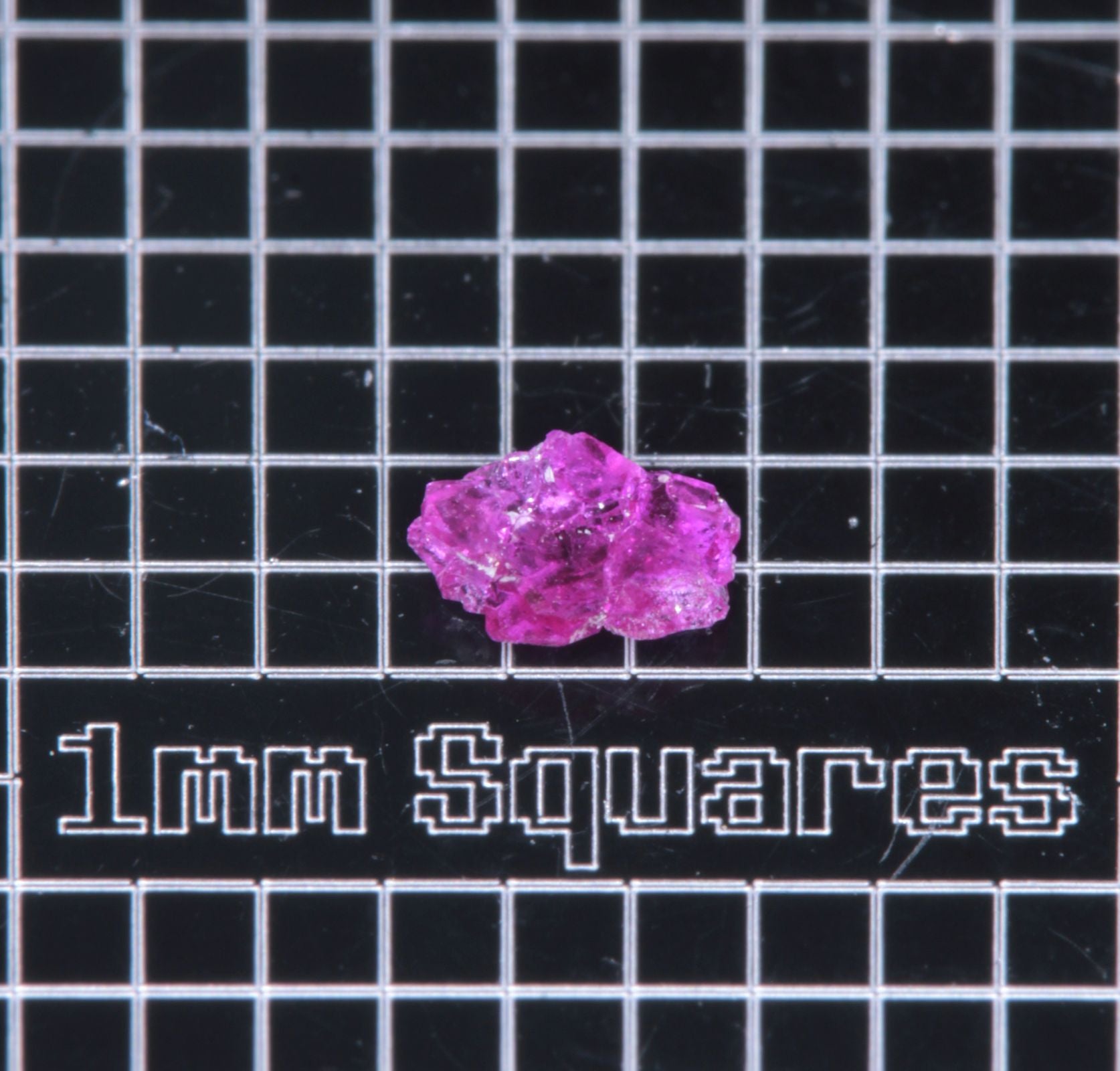 A small flux-grown ruby a few mm in size