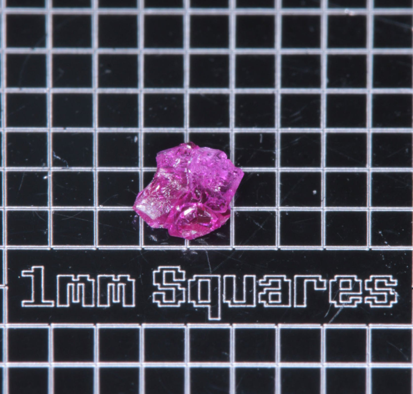 A small flux-grown ruby a few mm in size