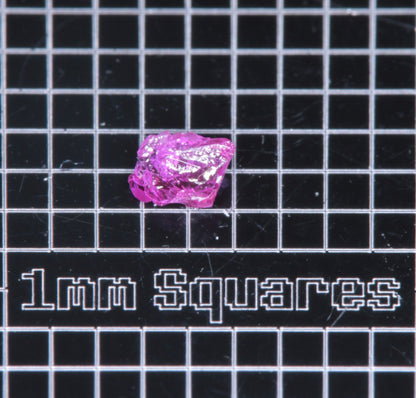 A small flux-grown ruby a few mm in size
