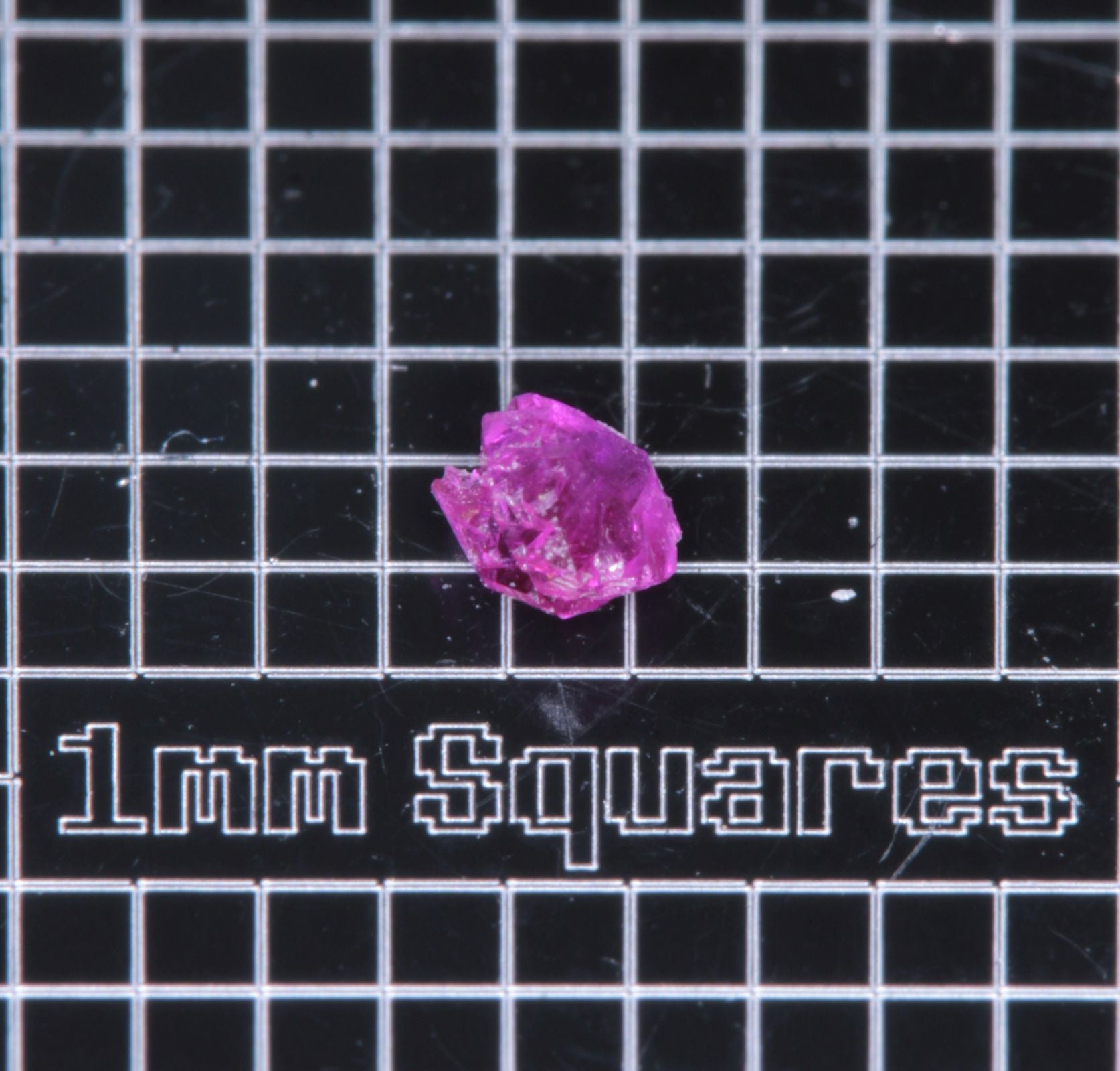 A small flux-grown ruby a few mm in size