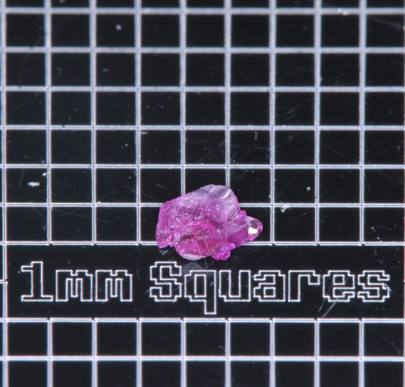 A small flux-grown ruby a few mm in size