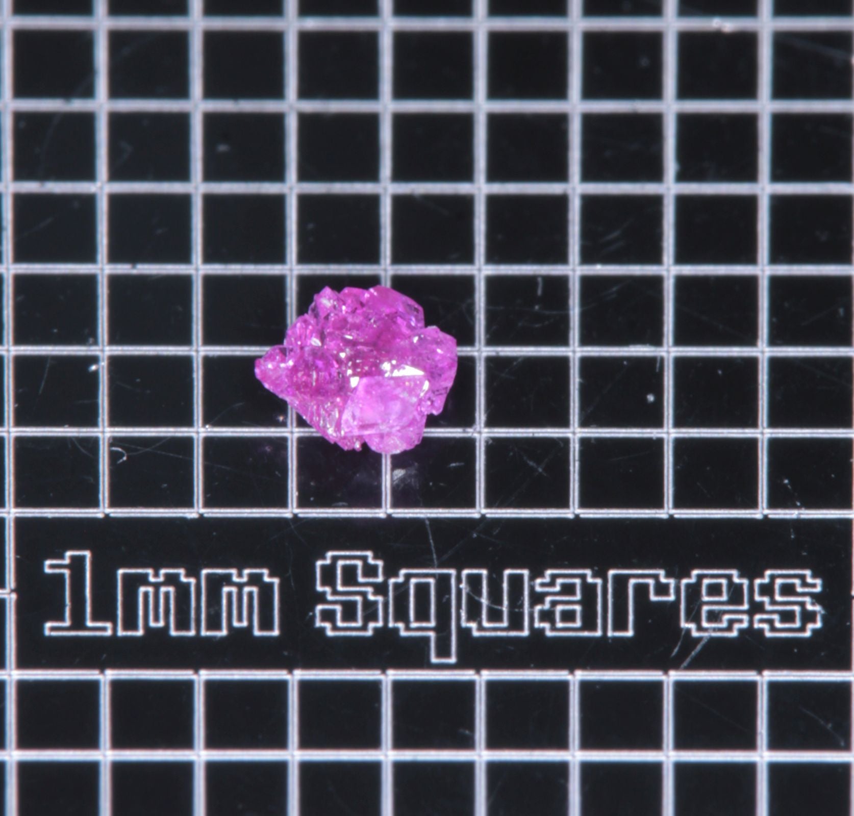 A small flux-grown ruby a few mm in size