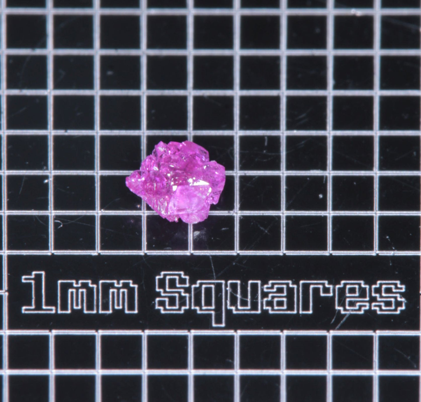 A small flux-grown ruby a few mm in size
