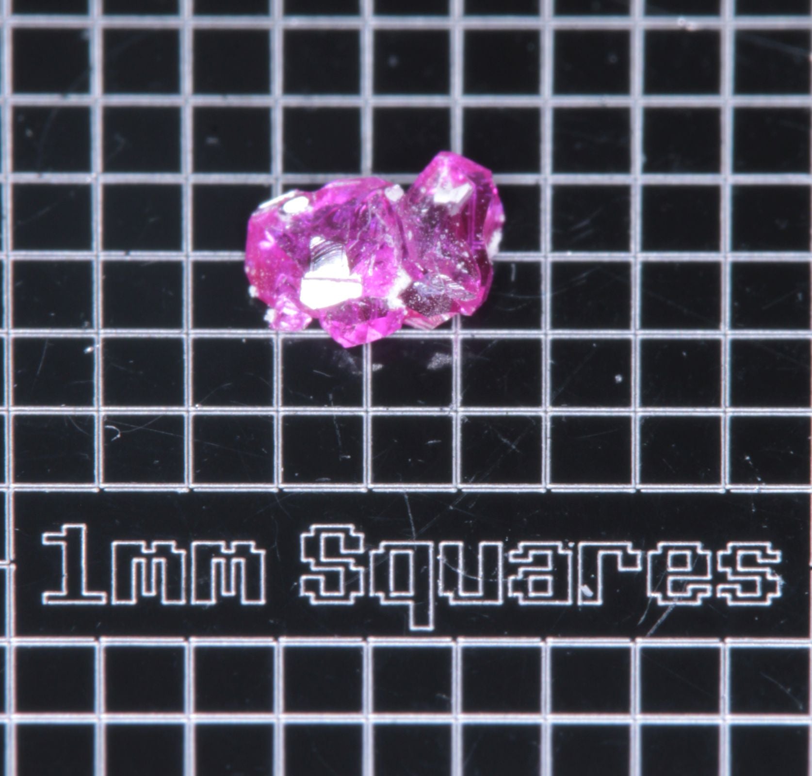 A small flux-grown ruby a few mm in size