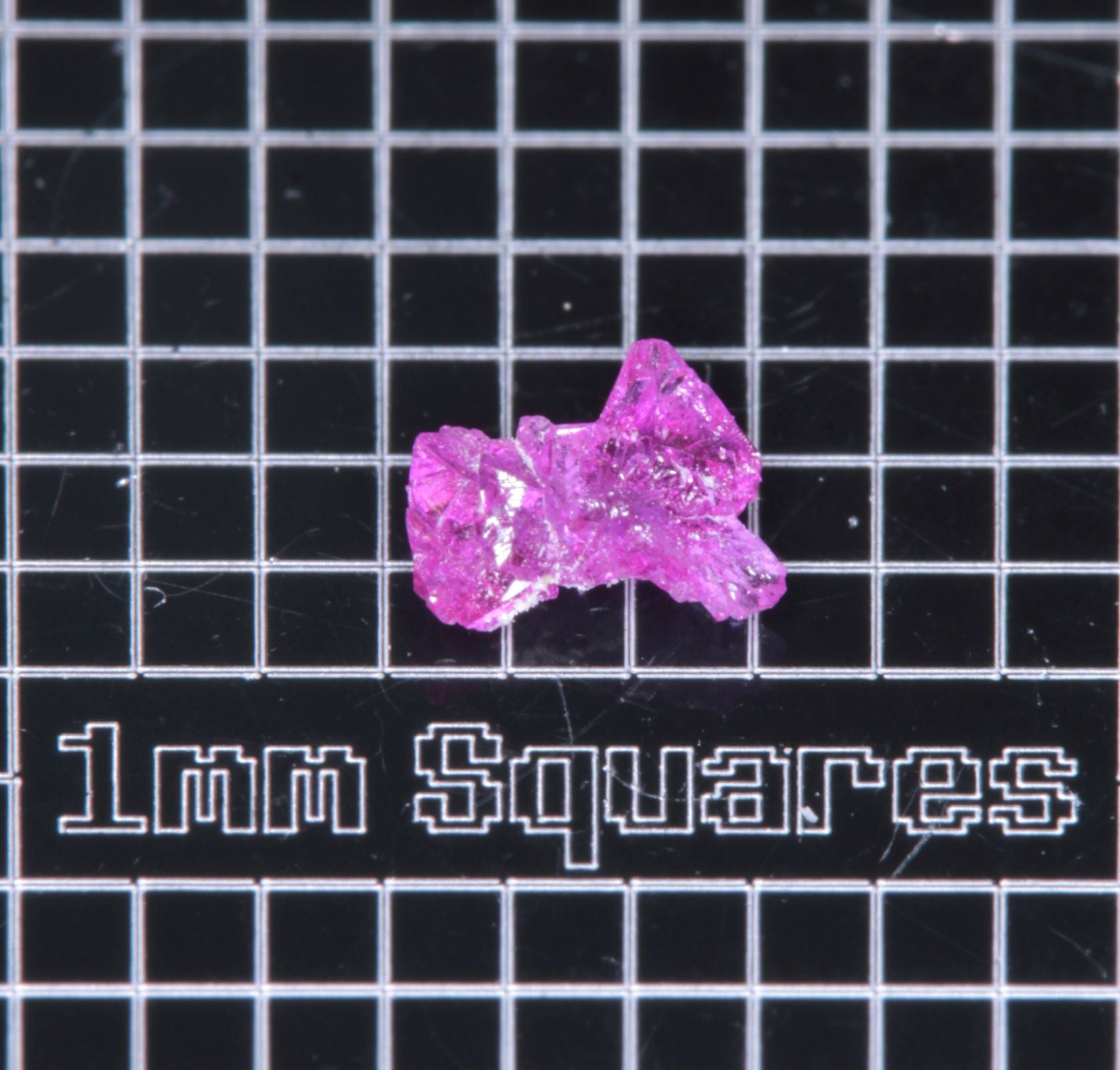 A small flux-grown ruby a few mm in size