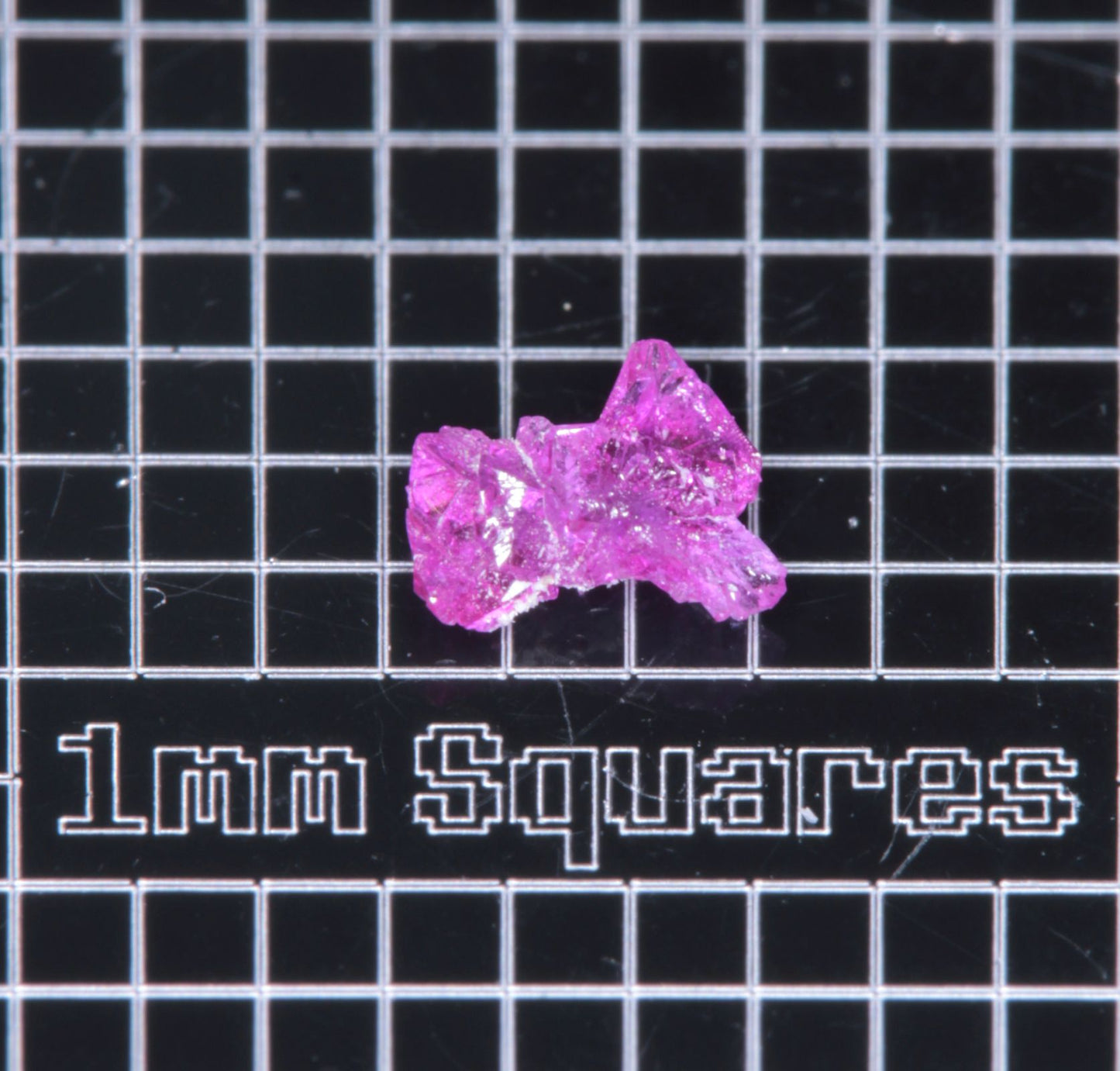 A small flux-grown ruby a few mm in size