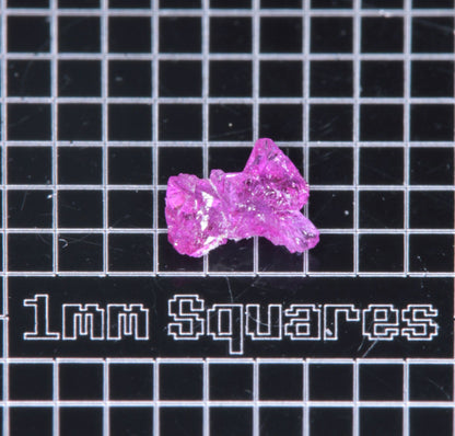 A small flux-grown ruby a few mm in size