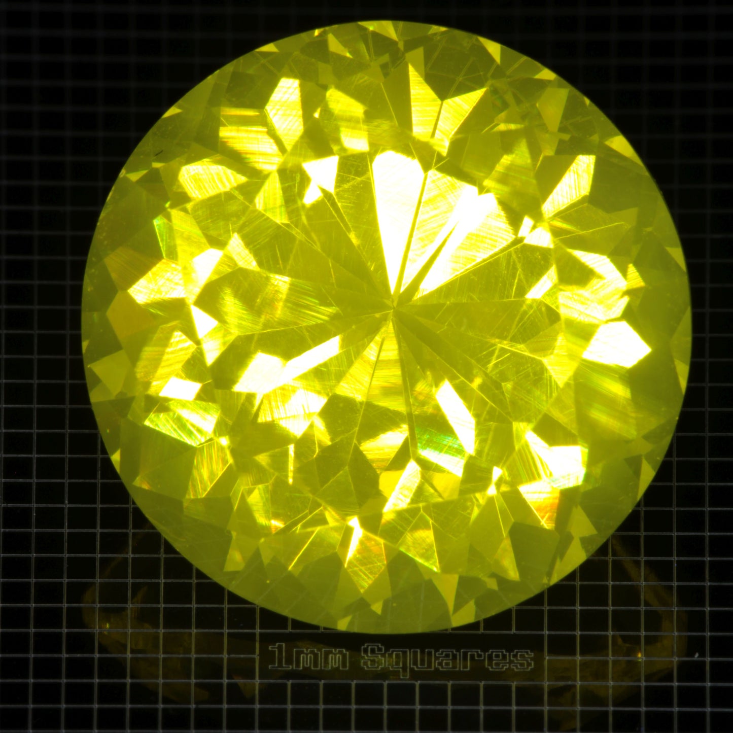 Faceted GAGG Round gemstone