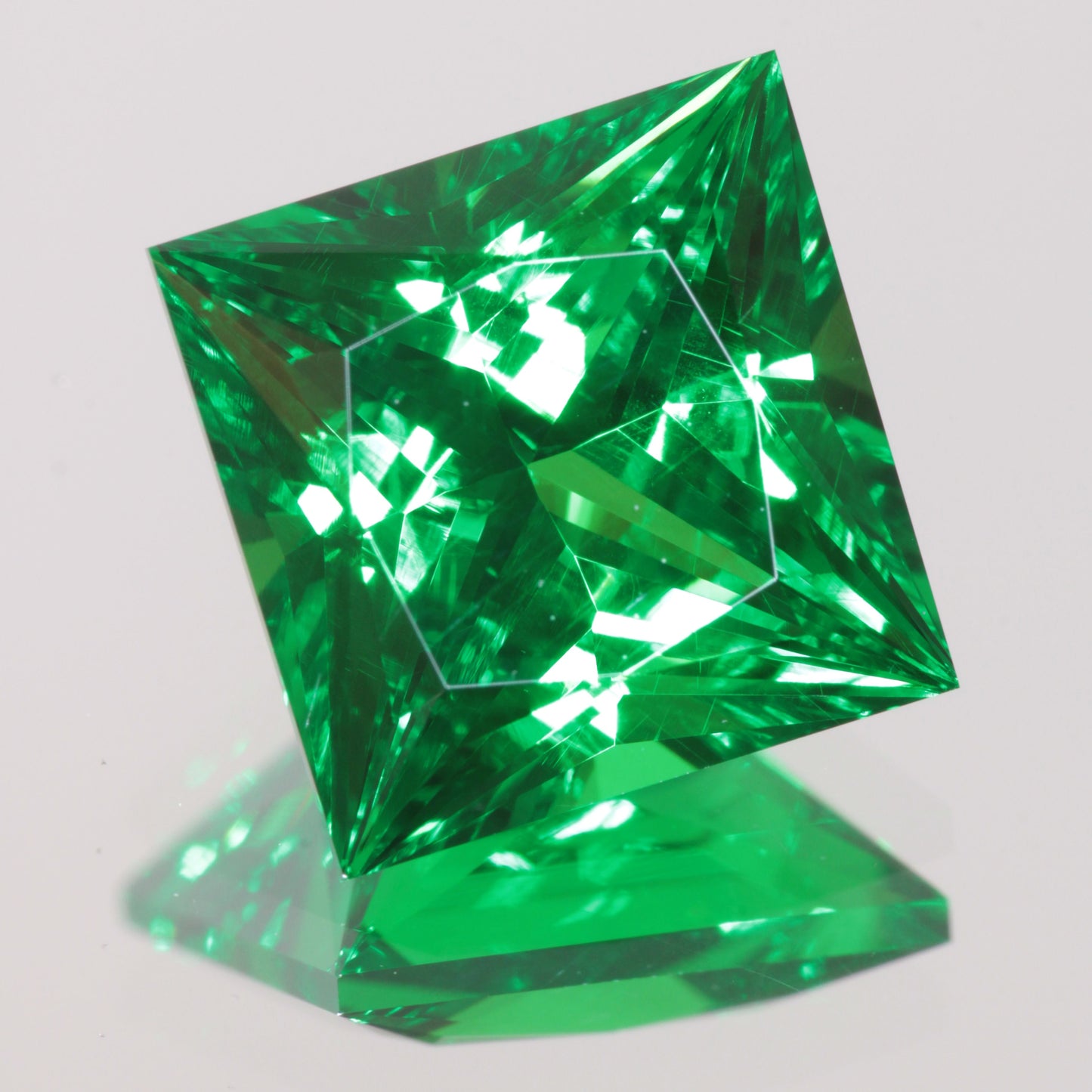 Square Faceted CTH YAG Gemstone