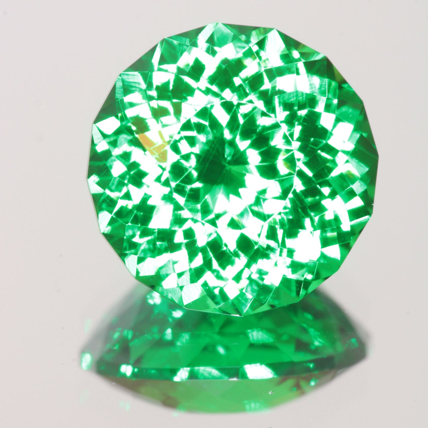 Round Faceted CTH YAG Gemstone