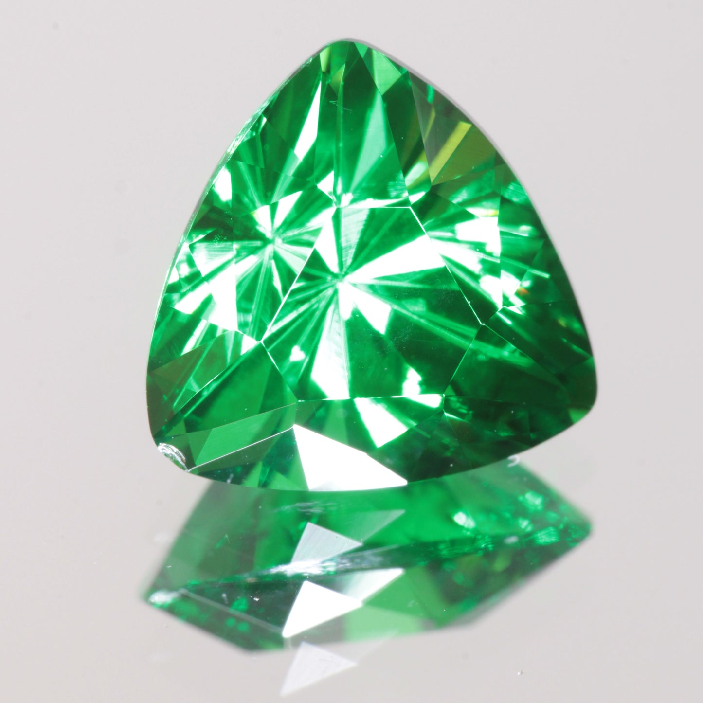 Trillion (Chipped) Faceted CTH YAG Gemstone