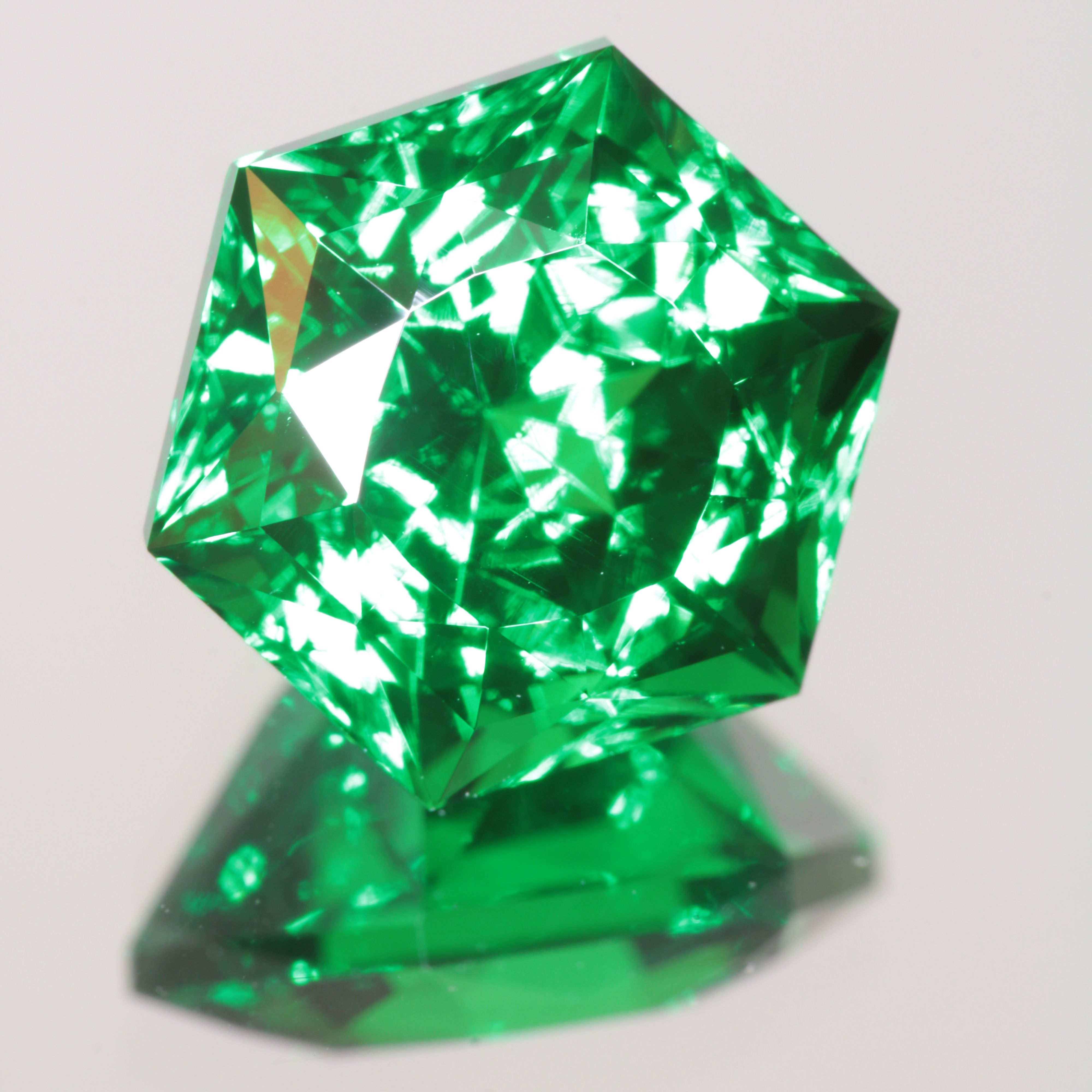 Hexagon Faceted CTH YAG Gemstone