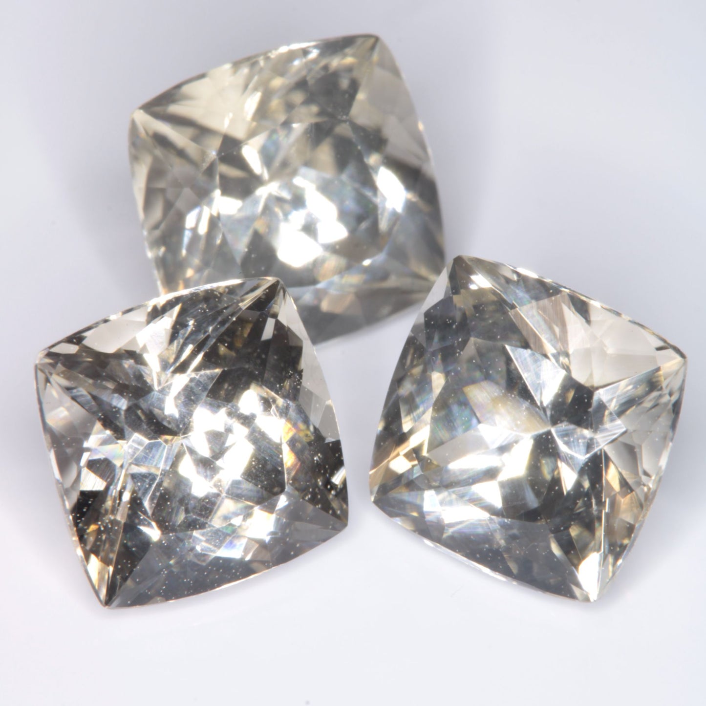 Brown F35 Sapphire Faceted Cushion Gemstone