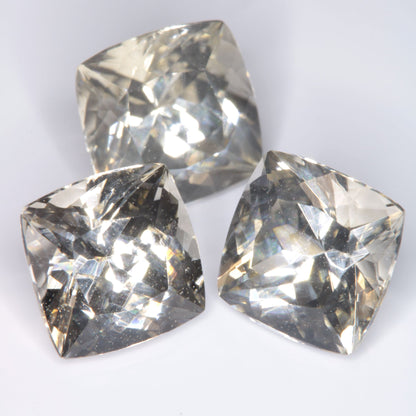 Brown F35 Sapphire Faceted Cushion Gemstone