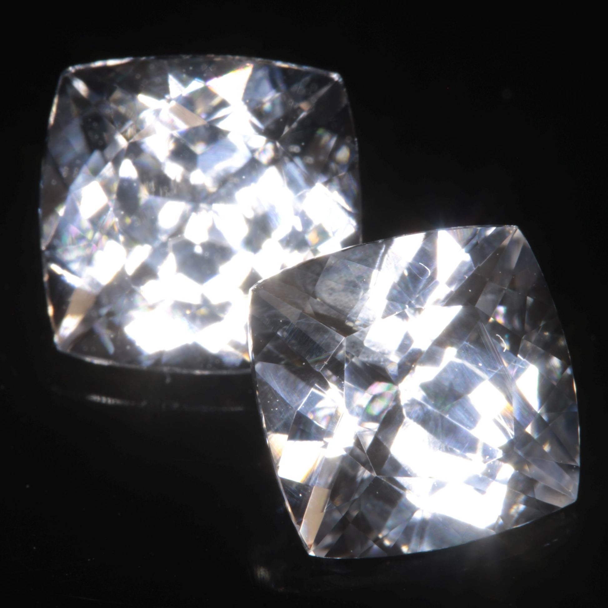 F35 Sapphire Faceted Cushion Gemstone