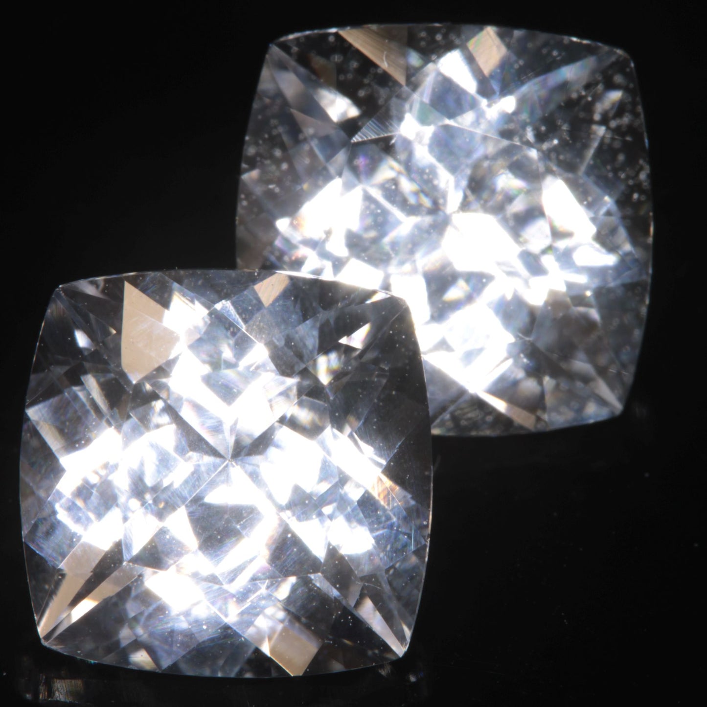 F35 Sapphire Faceted Cushion Gemstone